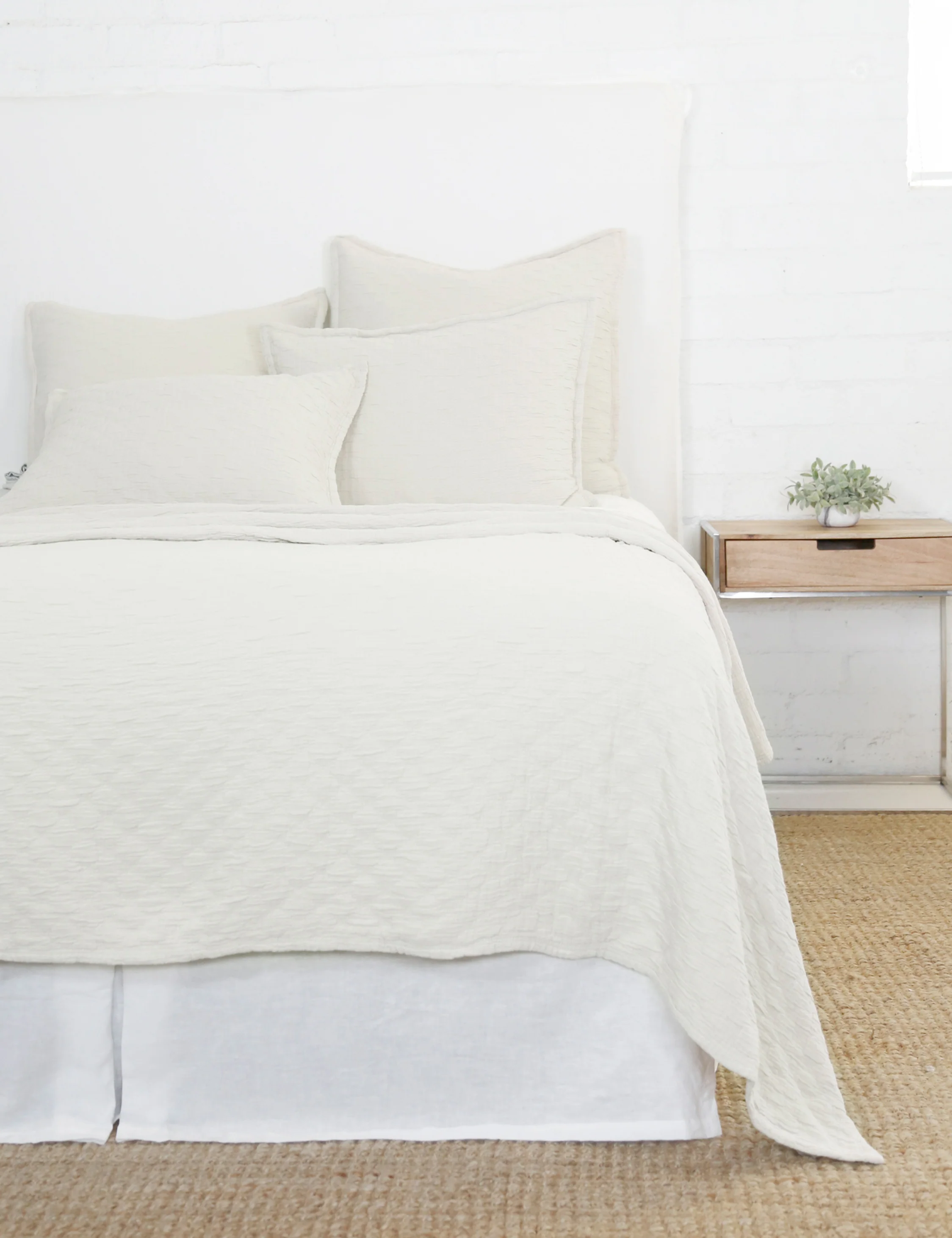 Ojai Cotton Matelasse Euro Sham by Pom Pom at Home - Image 10