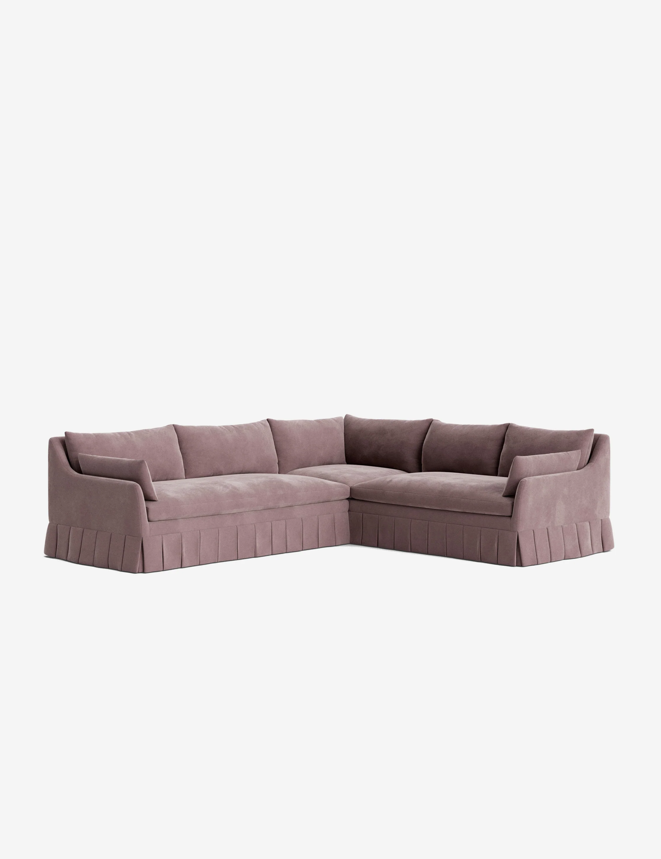 Portola Luxe Depth Pleated Corner Sectional Sofa - Image 111