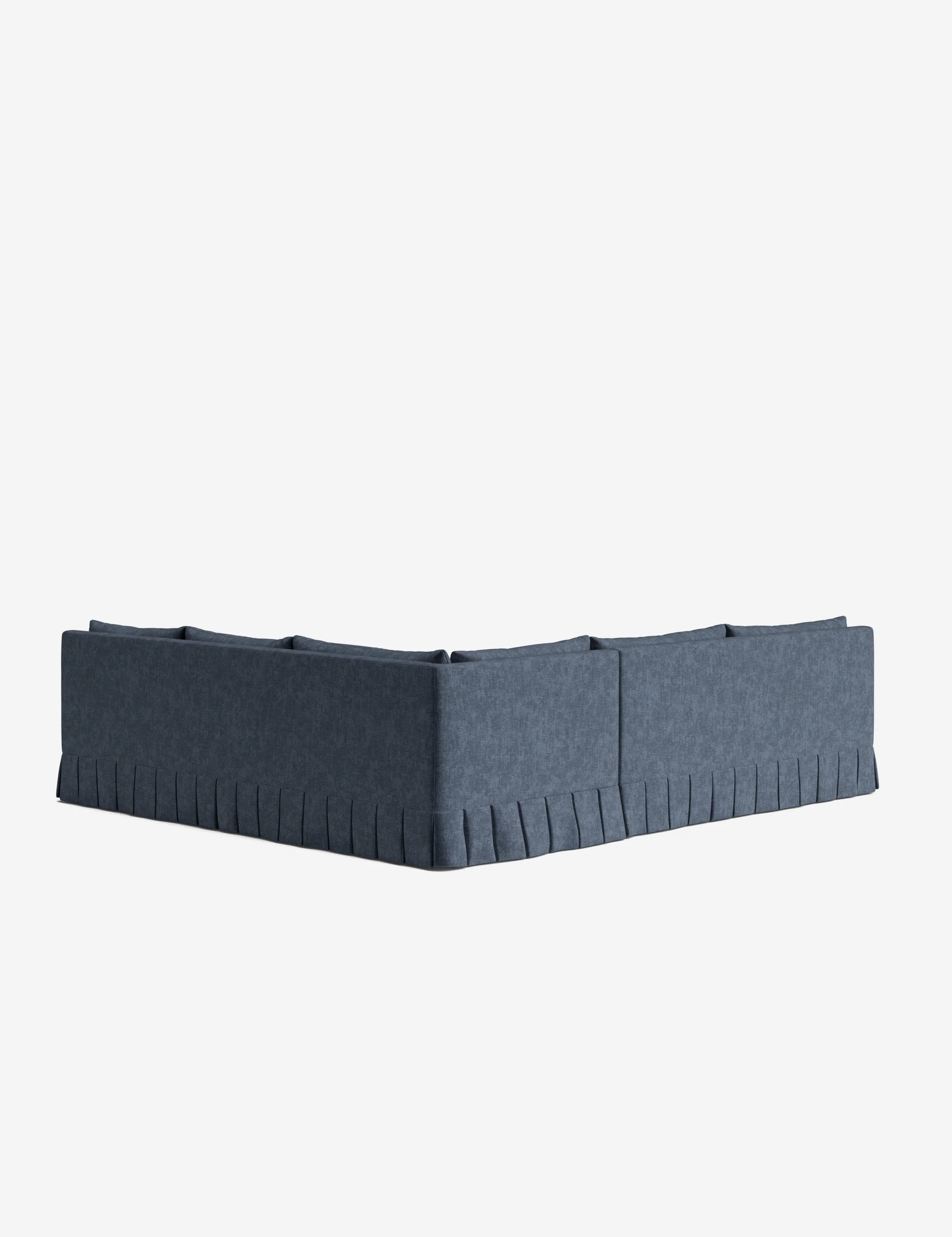 Portola Luxe Depth Pleated Corner Sectional Sofa - Image 145