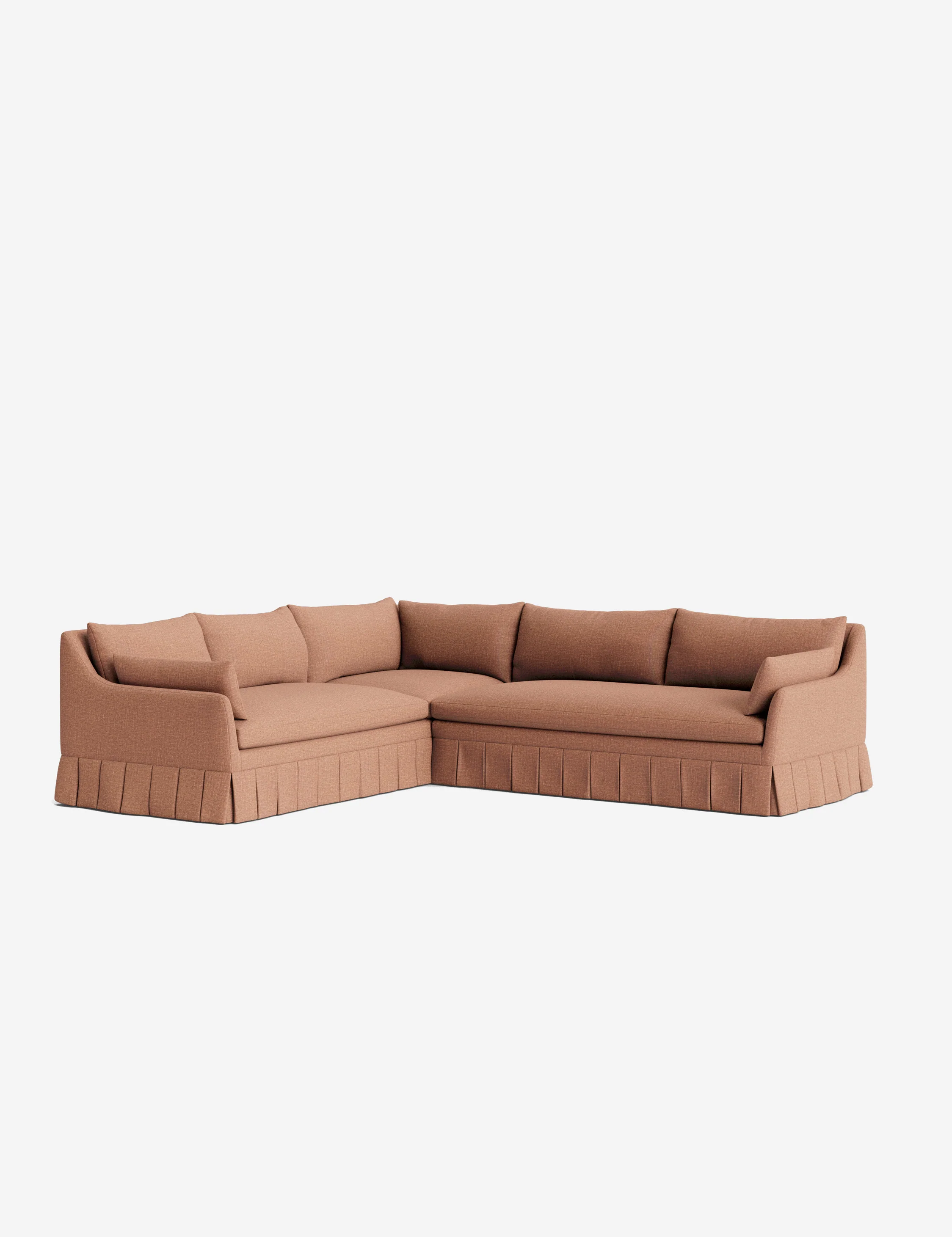 Portola Luxe Depth Pleated Corner Sectional Sofa - Image 3