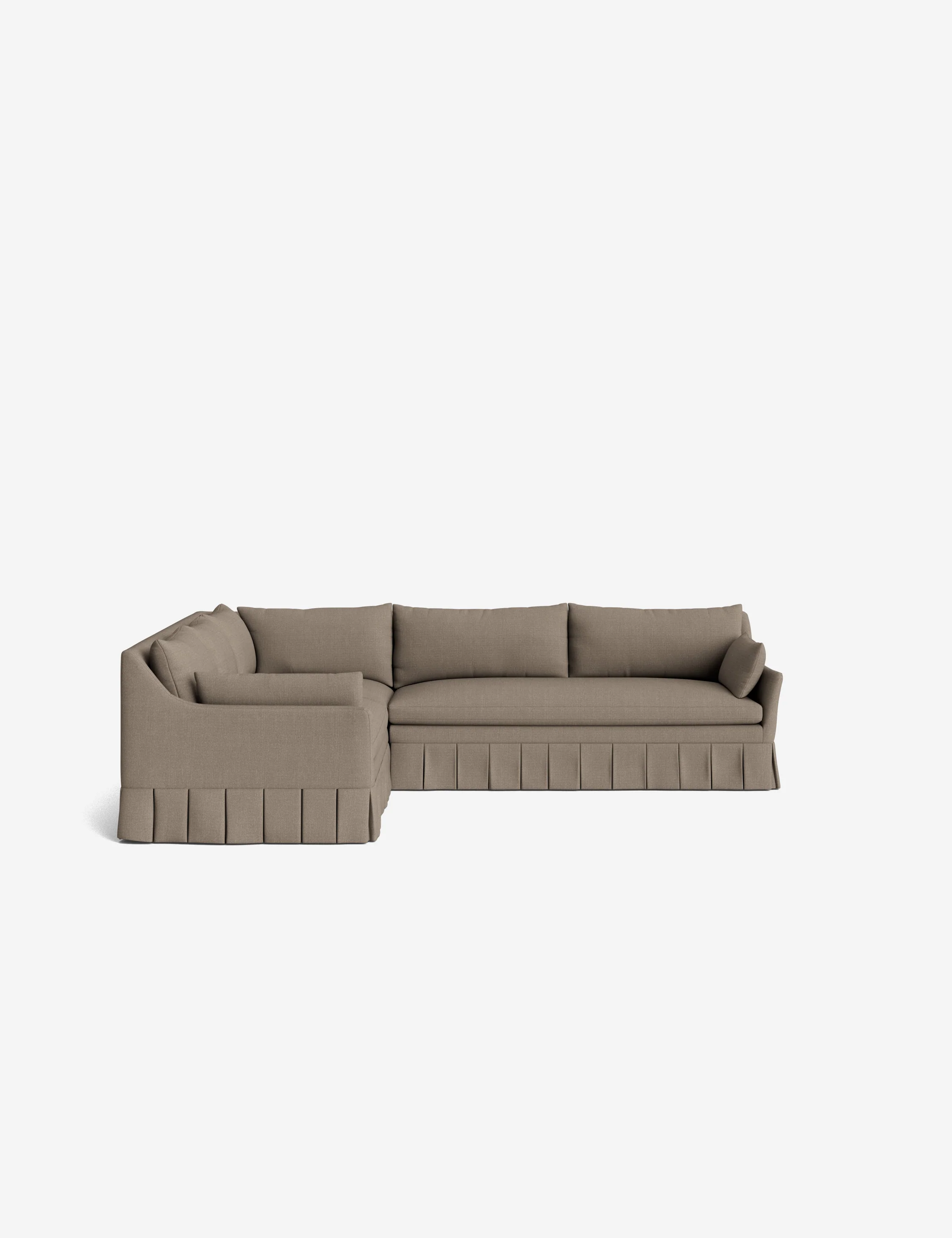 Portola Luxe Depth Pleated Corner Sectional Sofa - Image 7