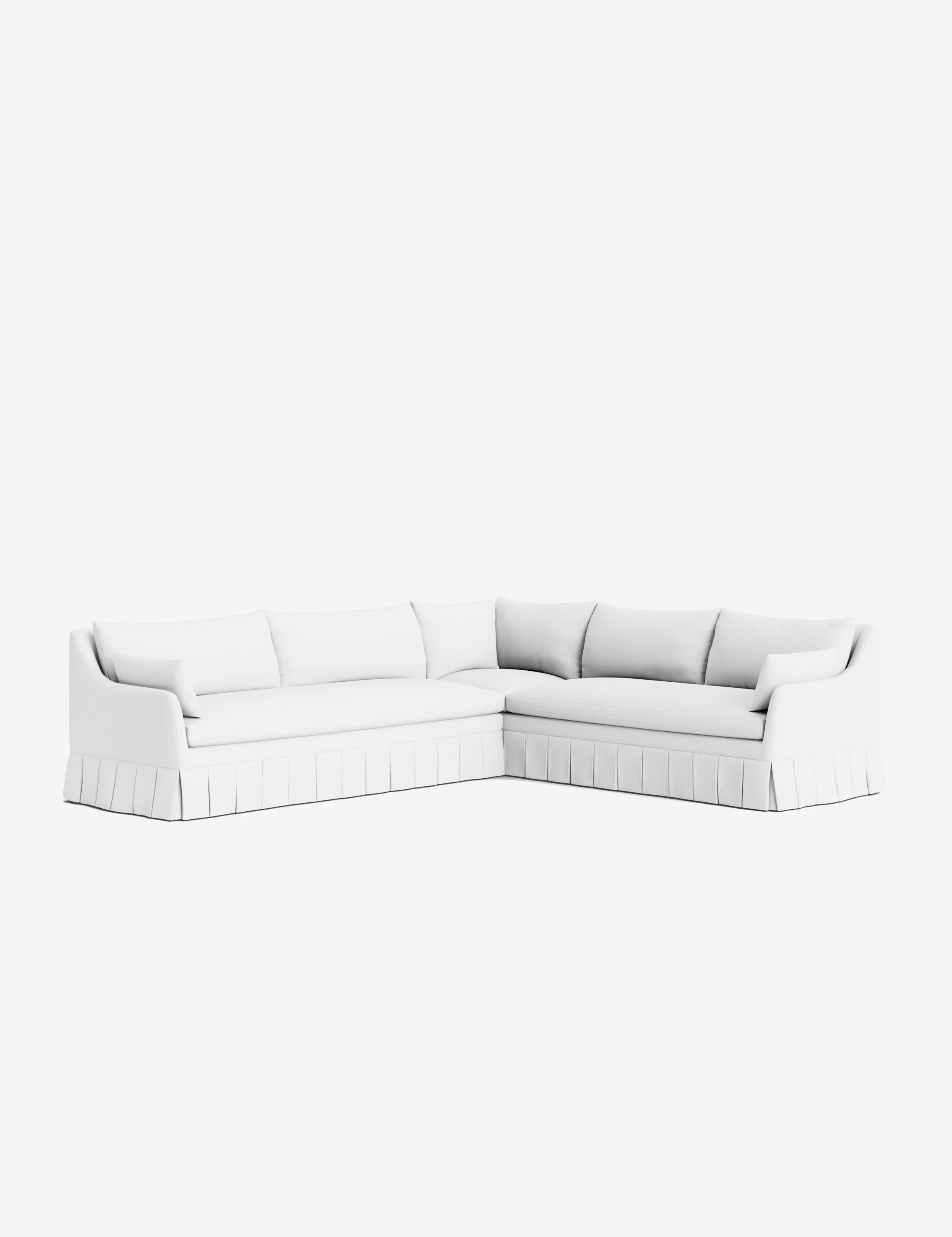 Portola Pleated Sectional Sofa - Image 95