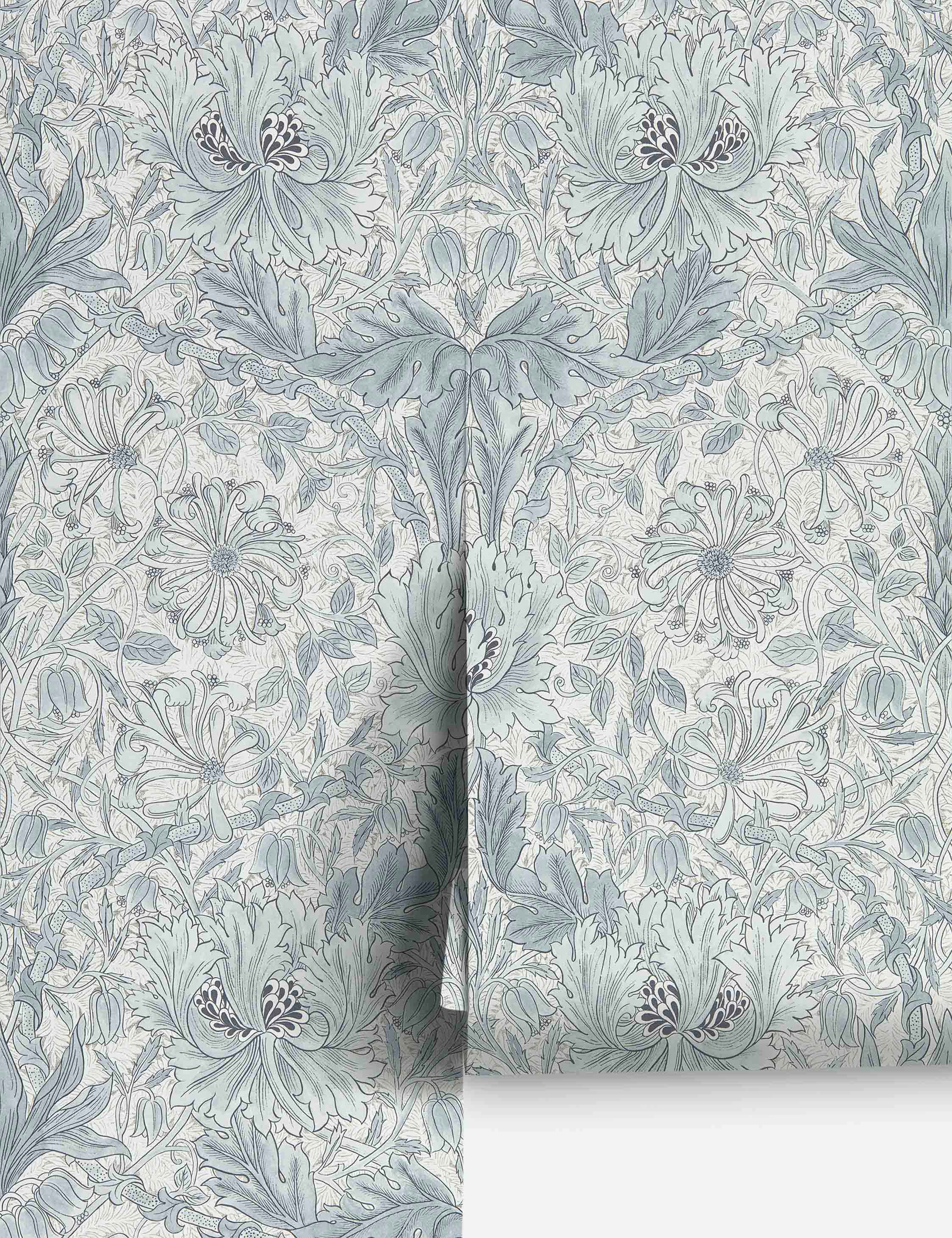 Pure Honeysuckle & Tulip Wallpaper by Morris & Co. - Image 4