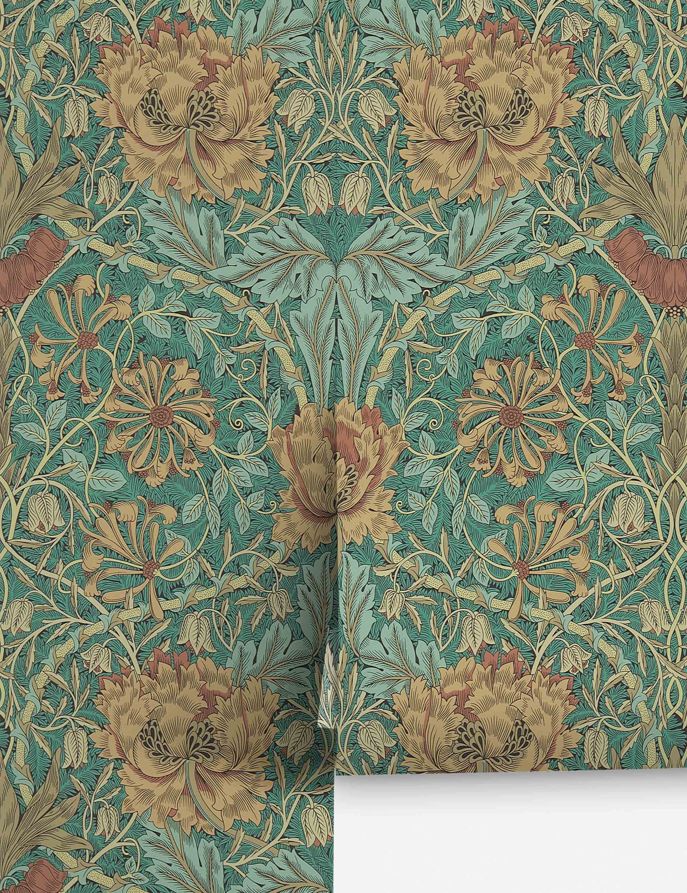 Pure Honeysuckle & Tulip Wallpaper by Morris & Co. - Image 7