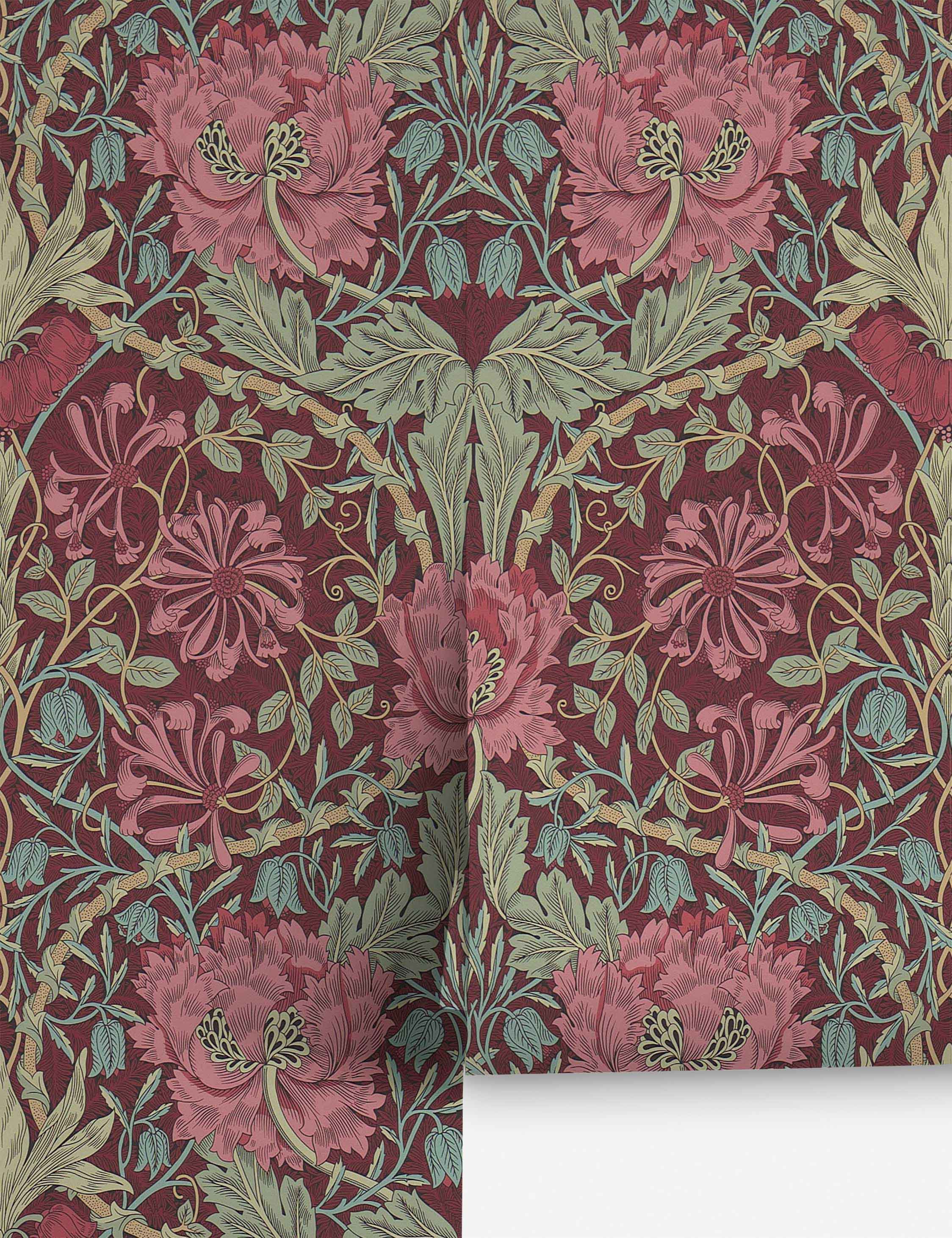 Pure Honeysuckle & Tulip Wallpaper by Morris & Co. - Image 9