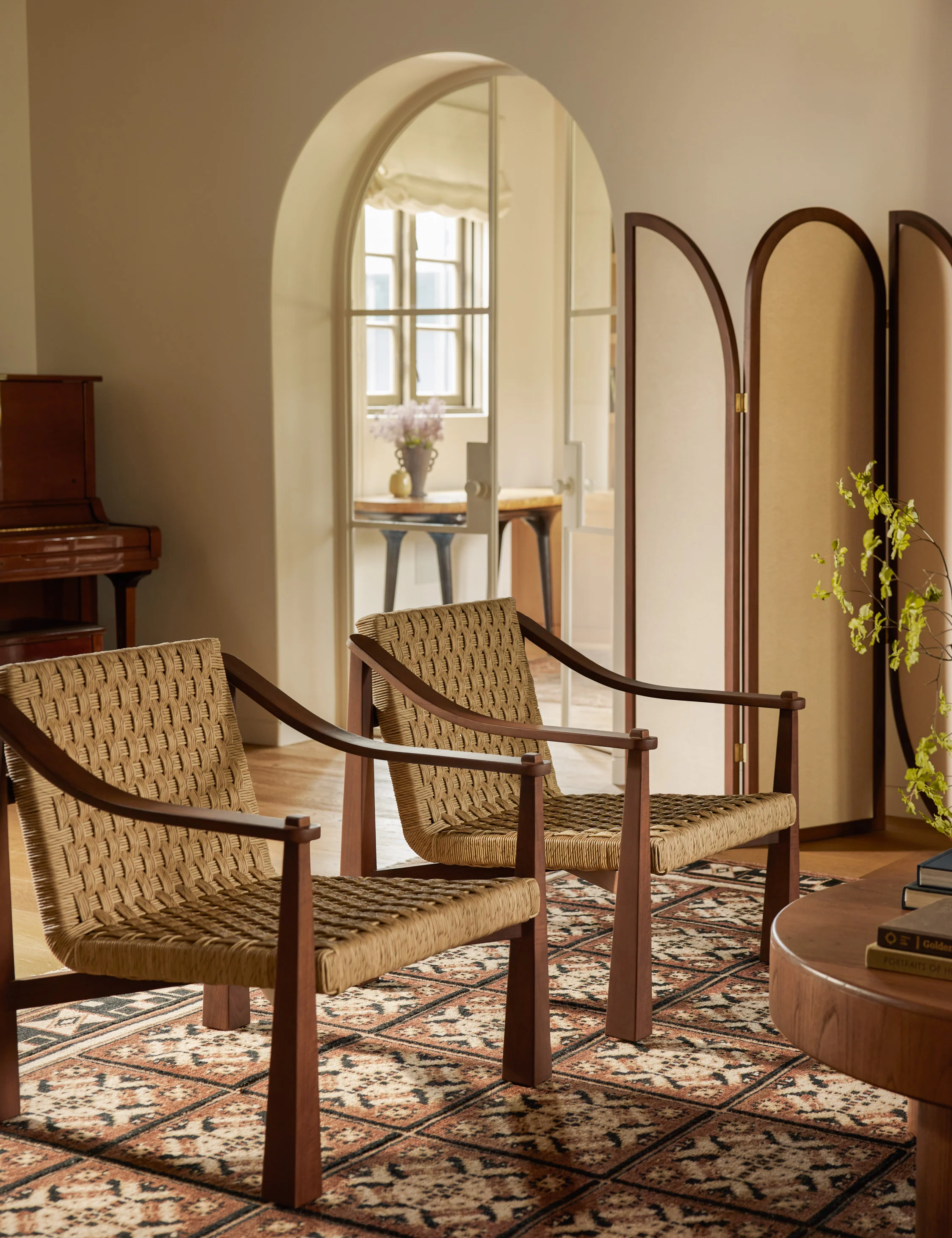 Rashad Collection Wood/All Weather Wicker Swatch - Image 3