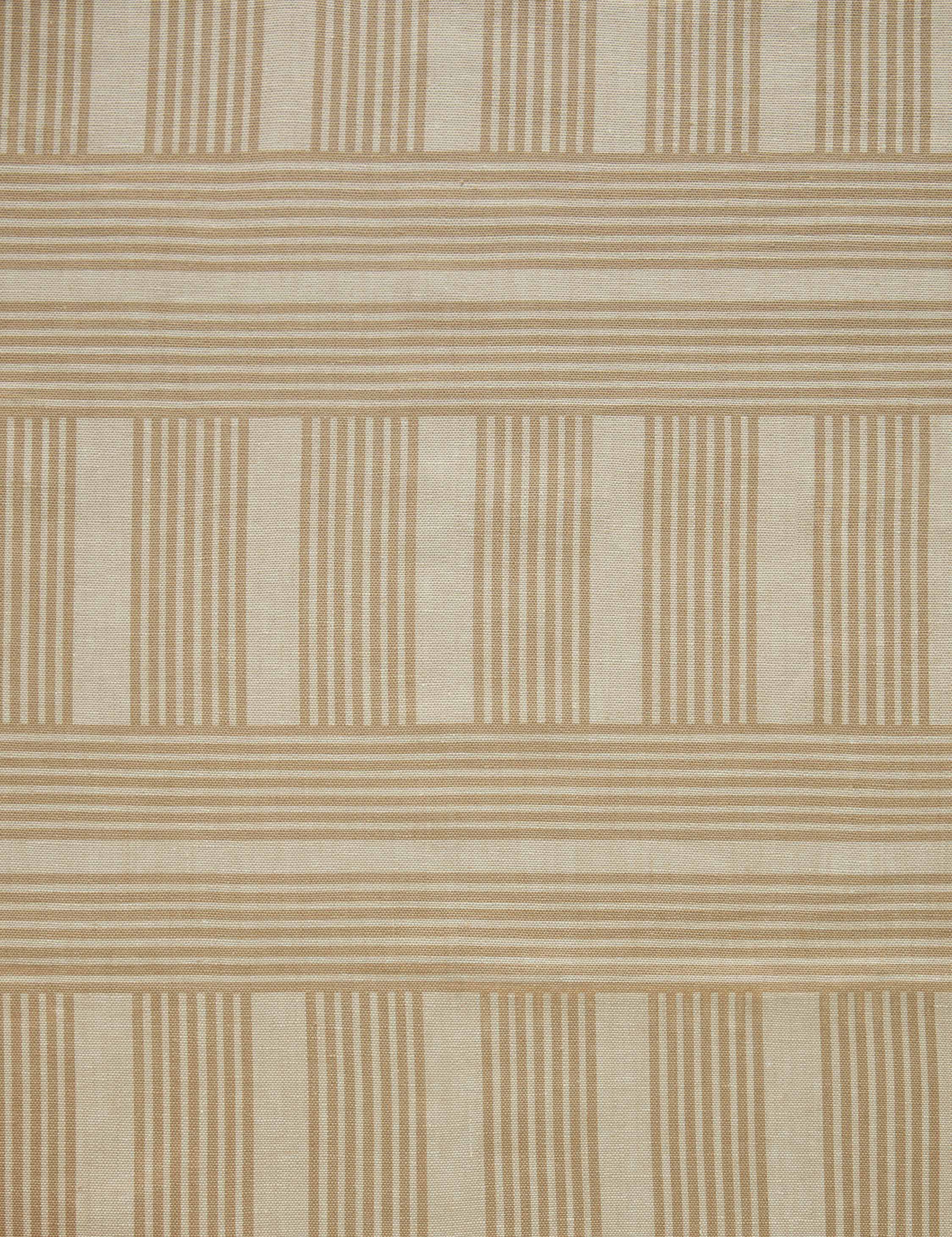 Roman Holiday Grid Flax Linen Fabric by Wallshoppe - Image 11