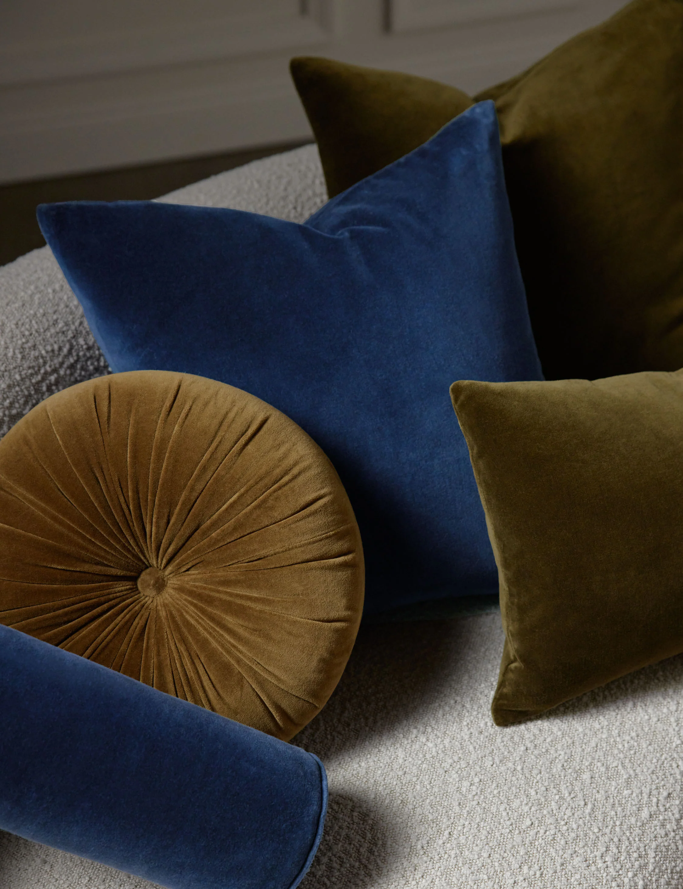 Sabine Velvet Bolster Pillow - Image 35