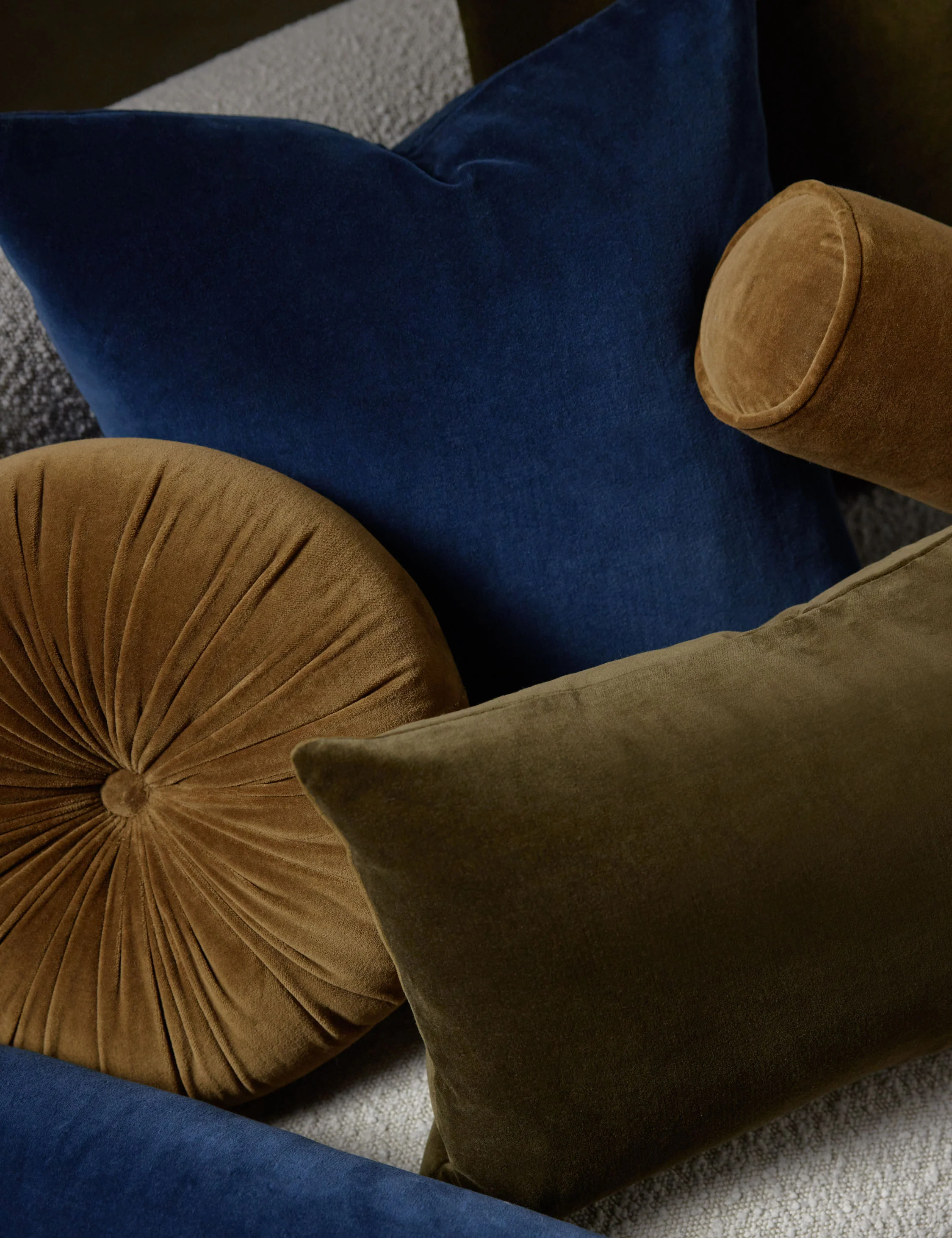 Sabine Velvet Bolster Pillow - Image 36