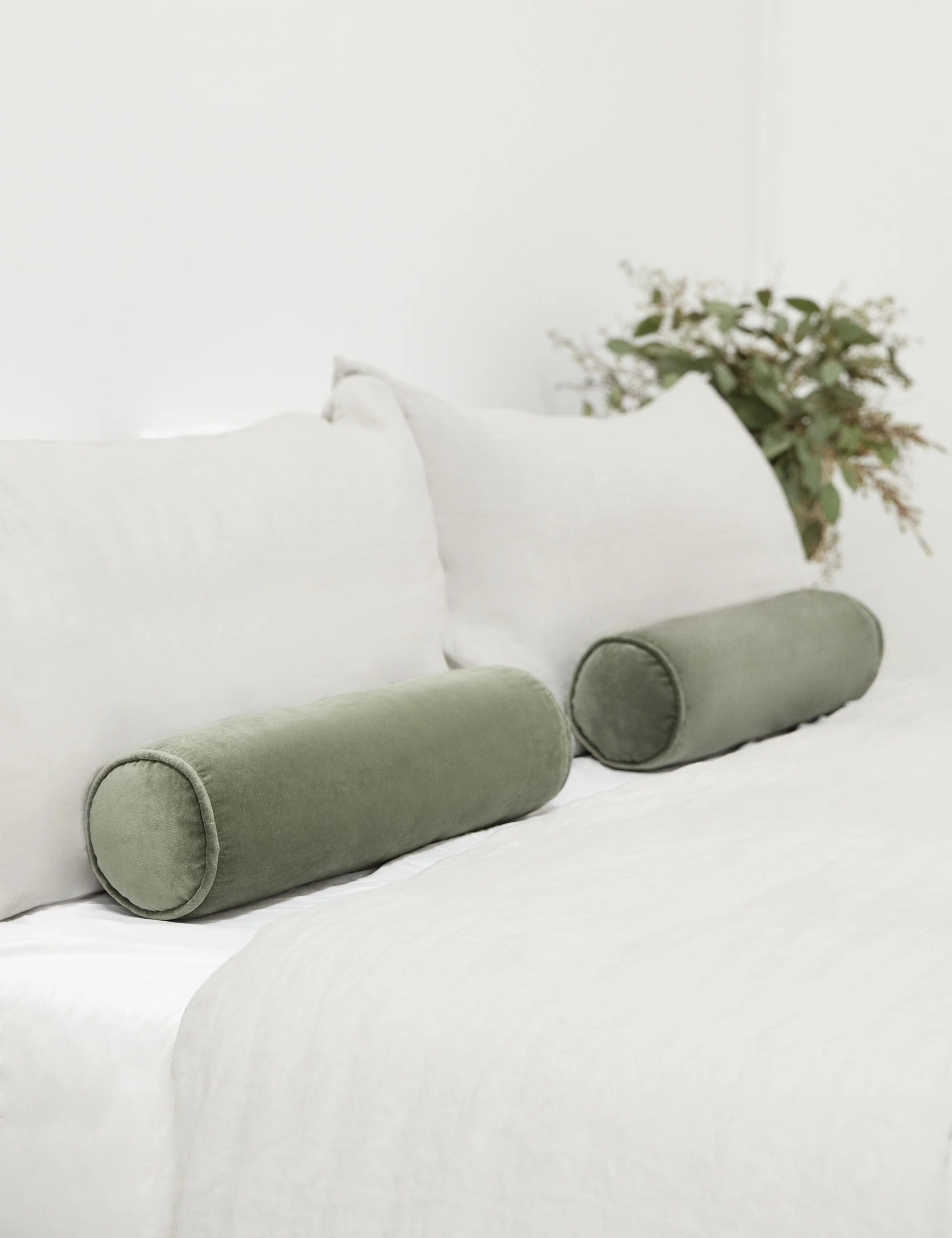 Sabine Velvet Bolster Pillow - Image 49