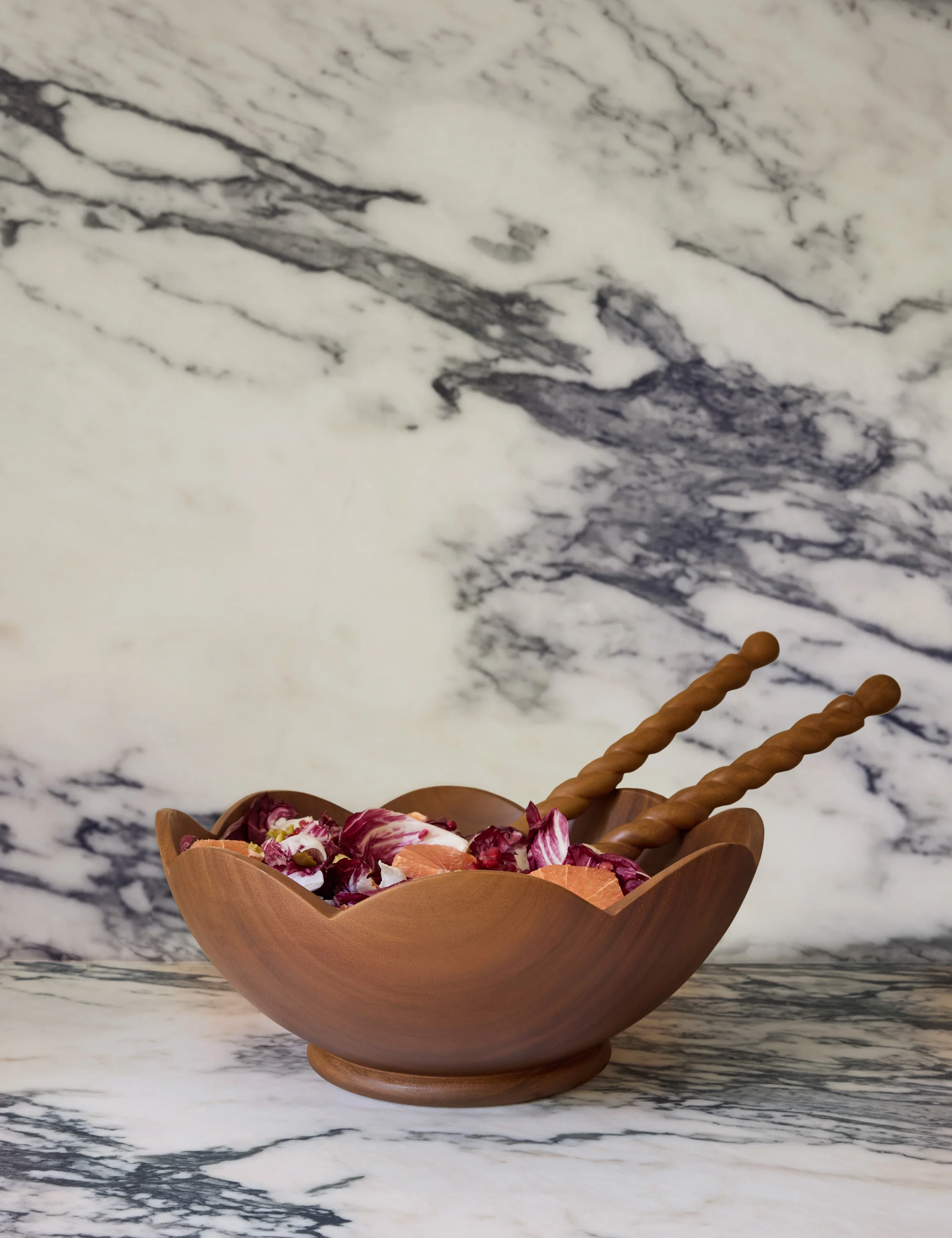 Scalloped Wood Bowl by Sarah Sherman Samuel - Image 2