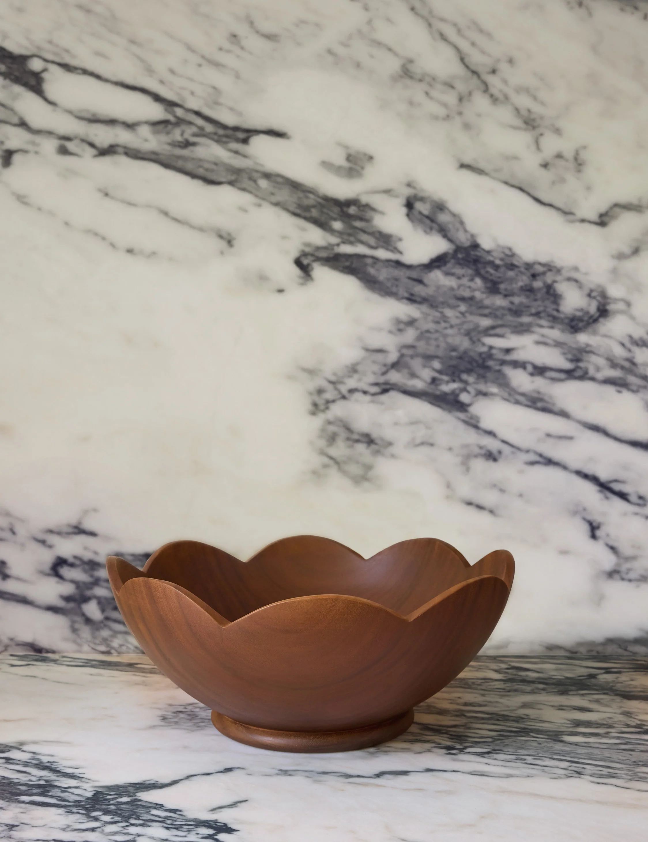 Scalloped Wood Bowl by Sarah Sherman Samuel - Image 3