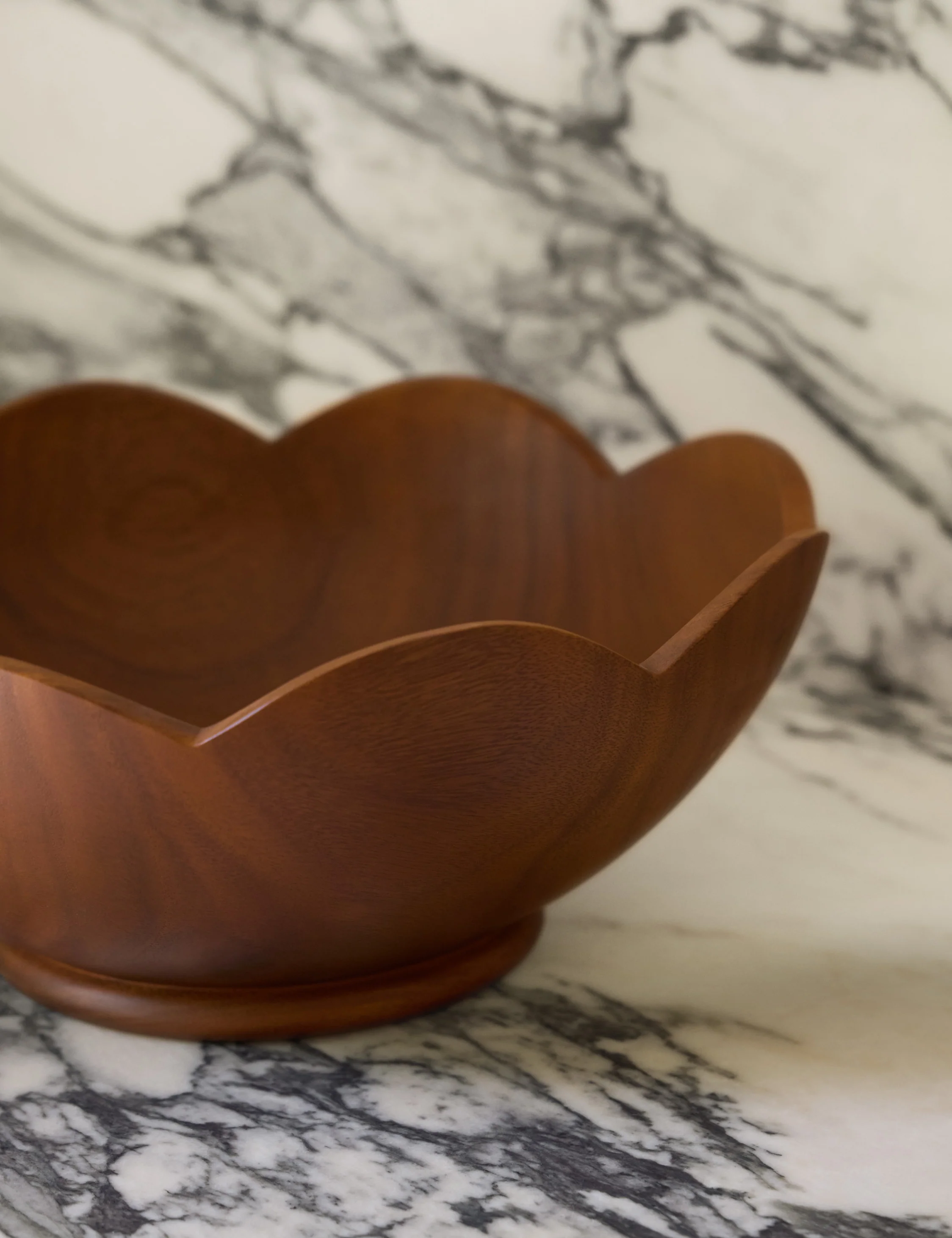 Scalloped Wood Bowl by Sarah Sherman Samuel - Image 4