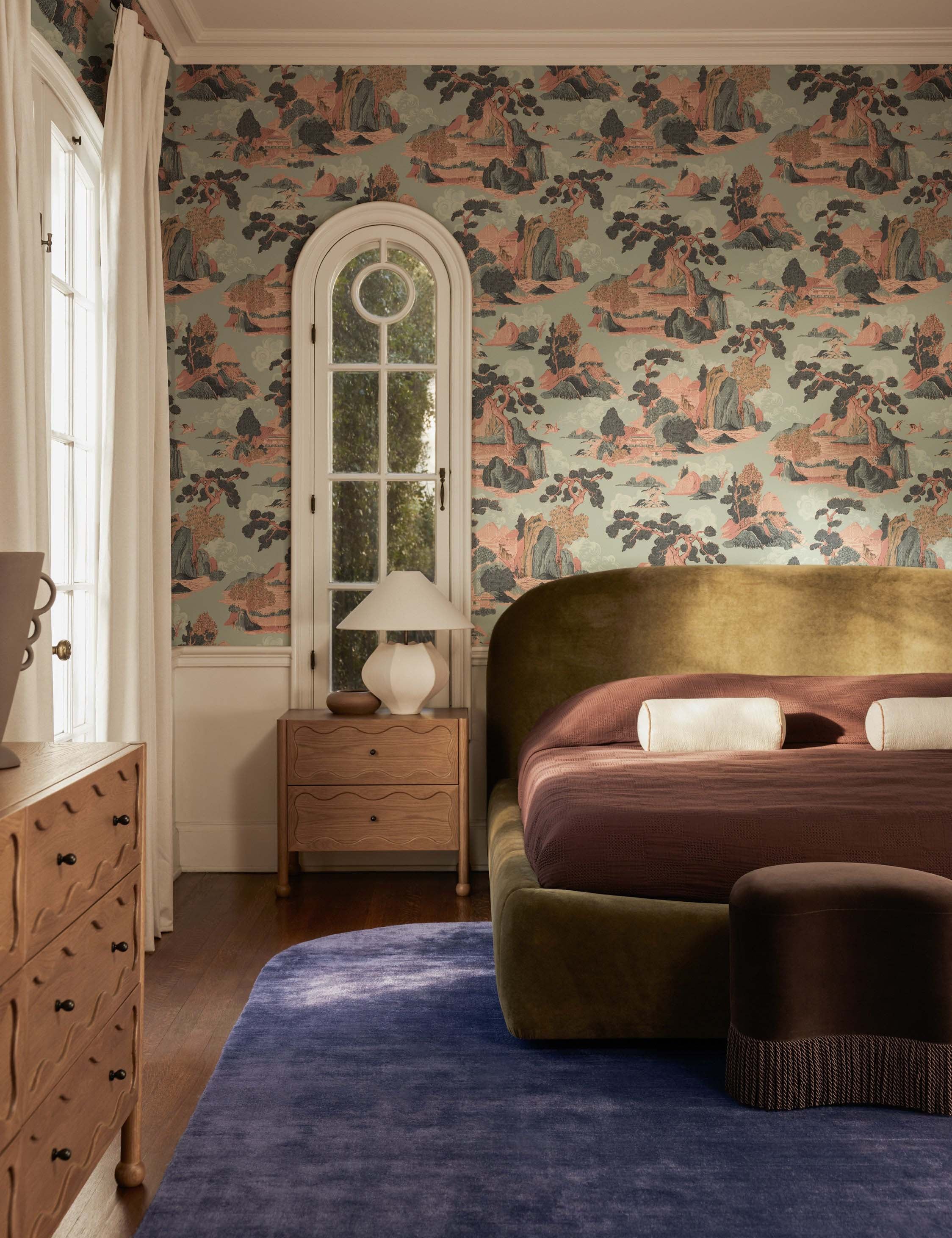 Scenic Landscape Grasscloth Wallpaper by Aimee Song - Image 3