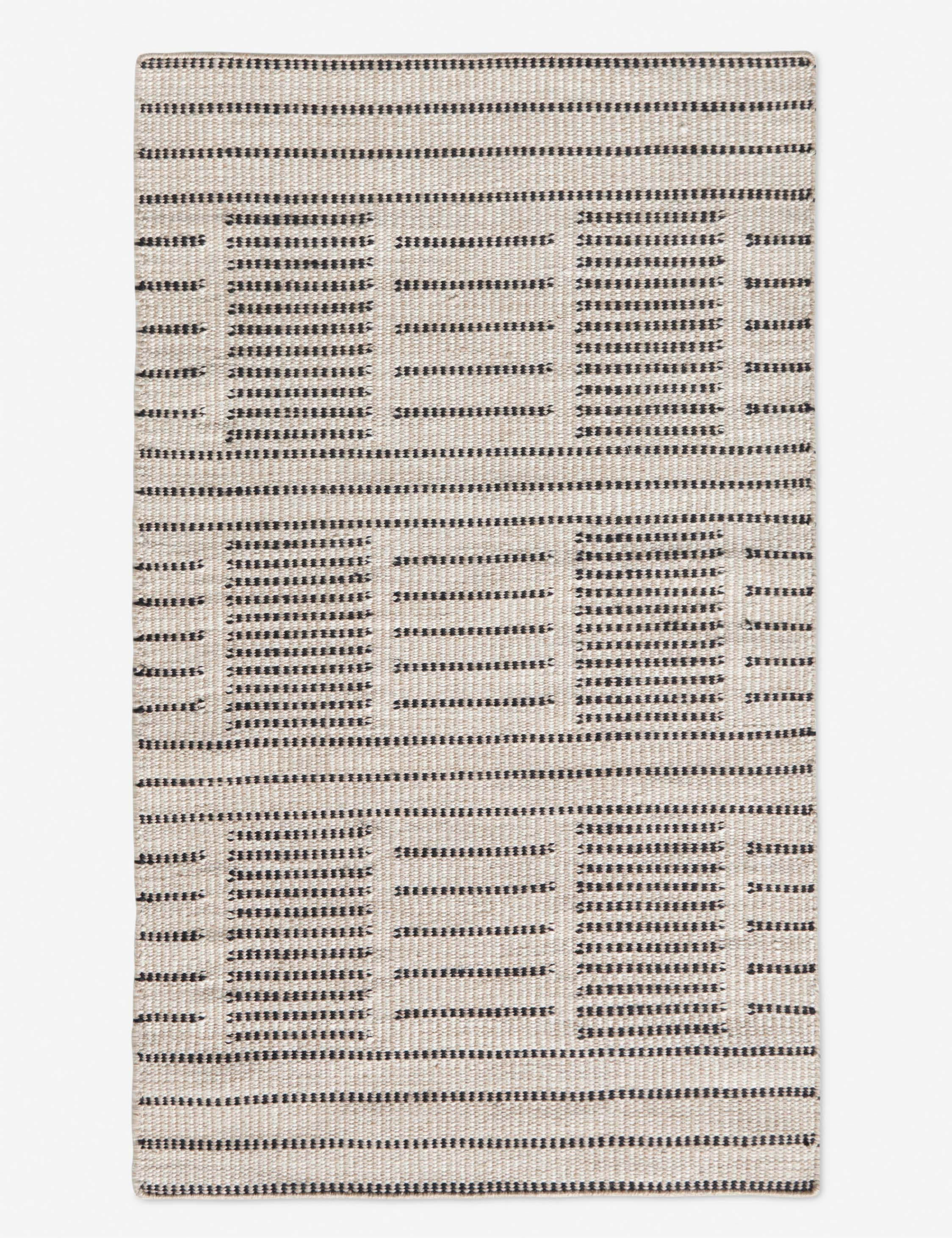 Shere Handwoven Indoor/Outdoor Rug Swatch by Sarah Sherman Samuel, Natural - Image 8