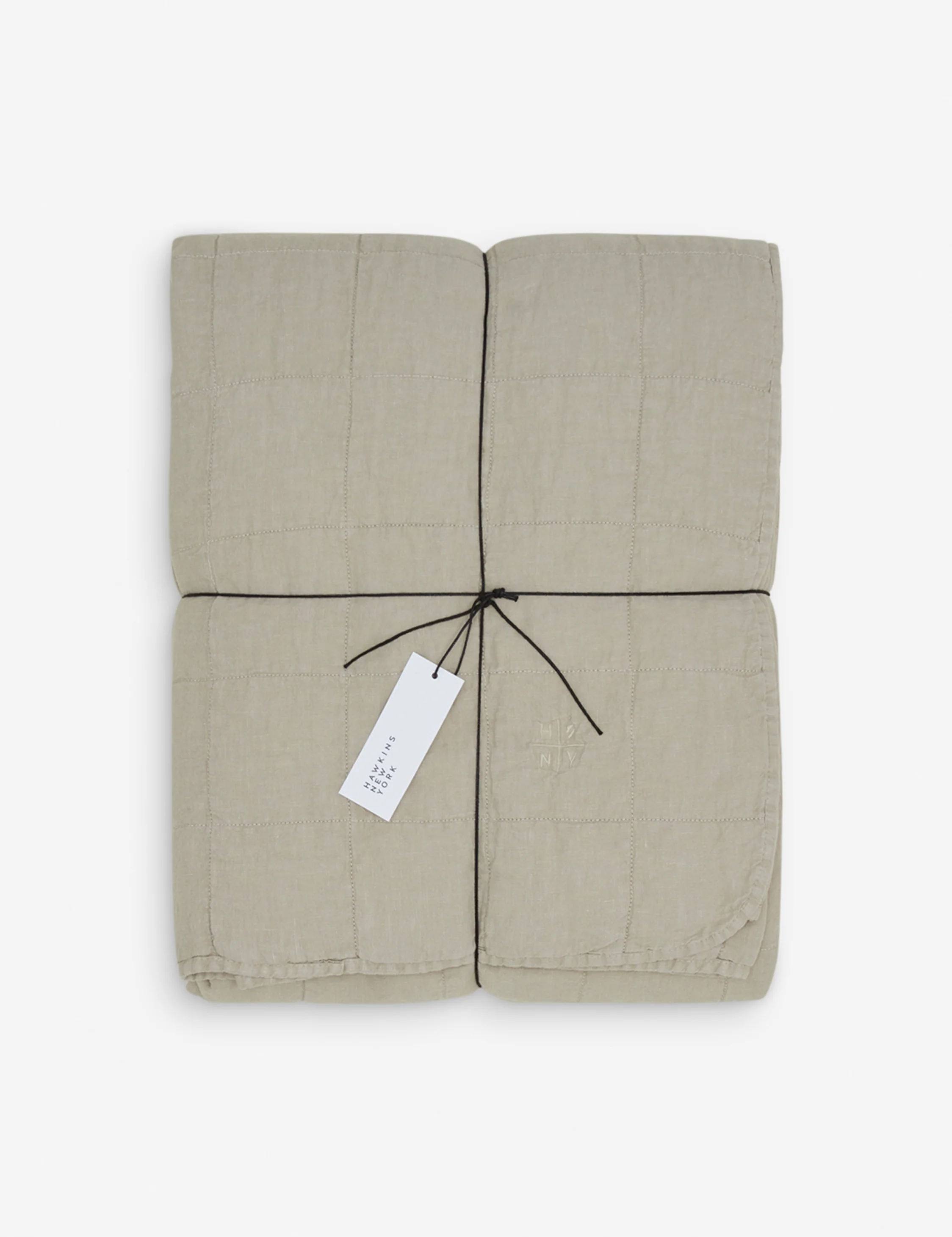 Simple Linen Quilt by Hawkins New York - Image 2