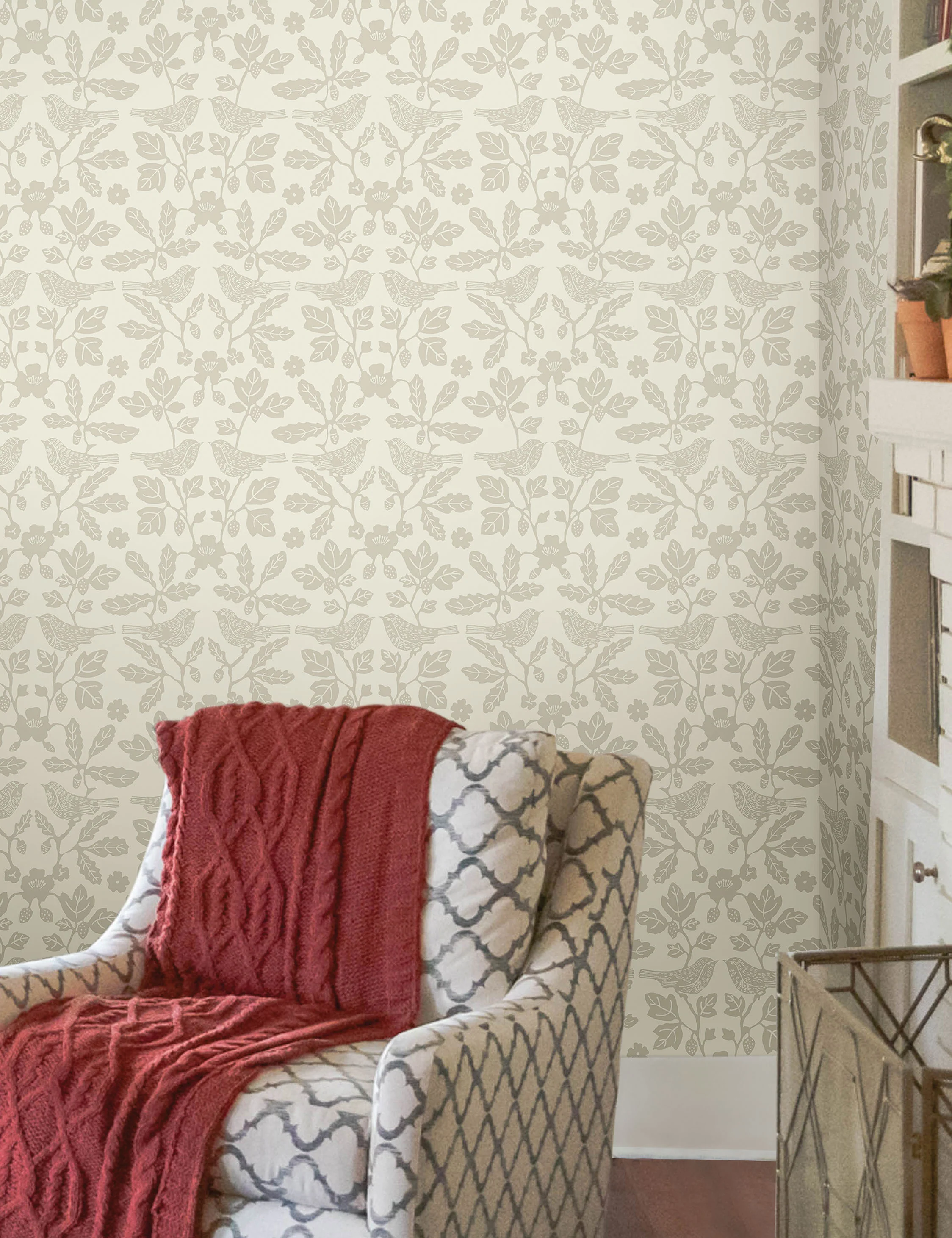 Sparrow and Oak Peel + Stick Wallpaper by Erin & Ben Co. - Image 3