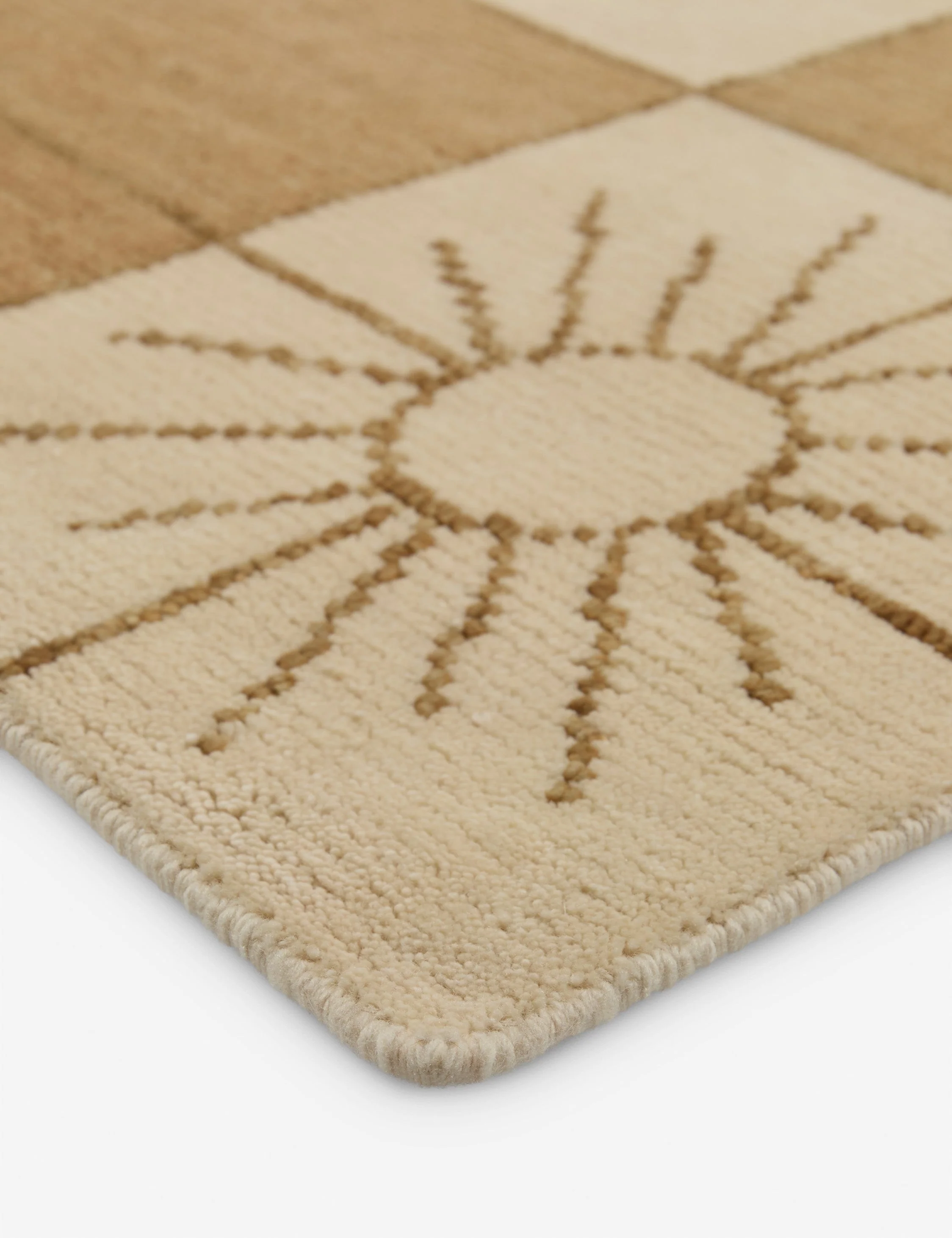 Stansby Hand-Knotted Wool Rug Swatch by Jake Arnold, Natural