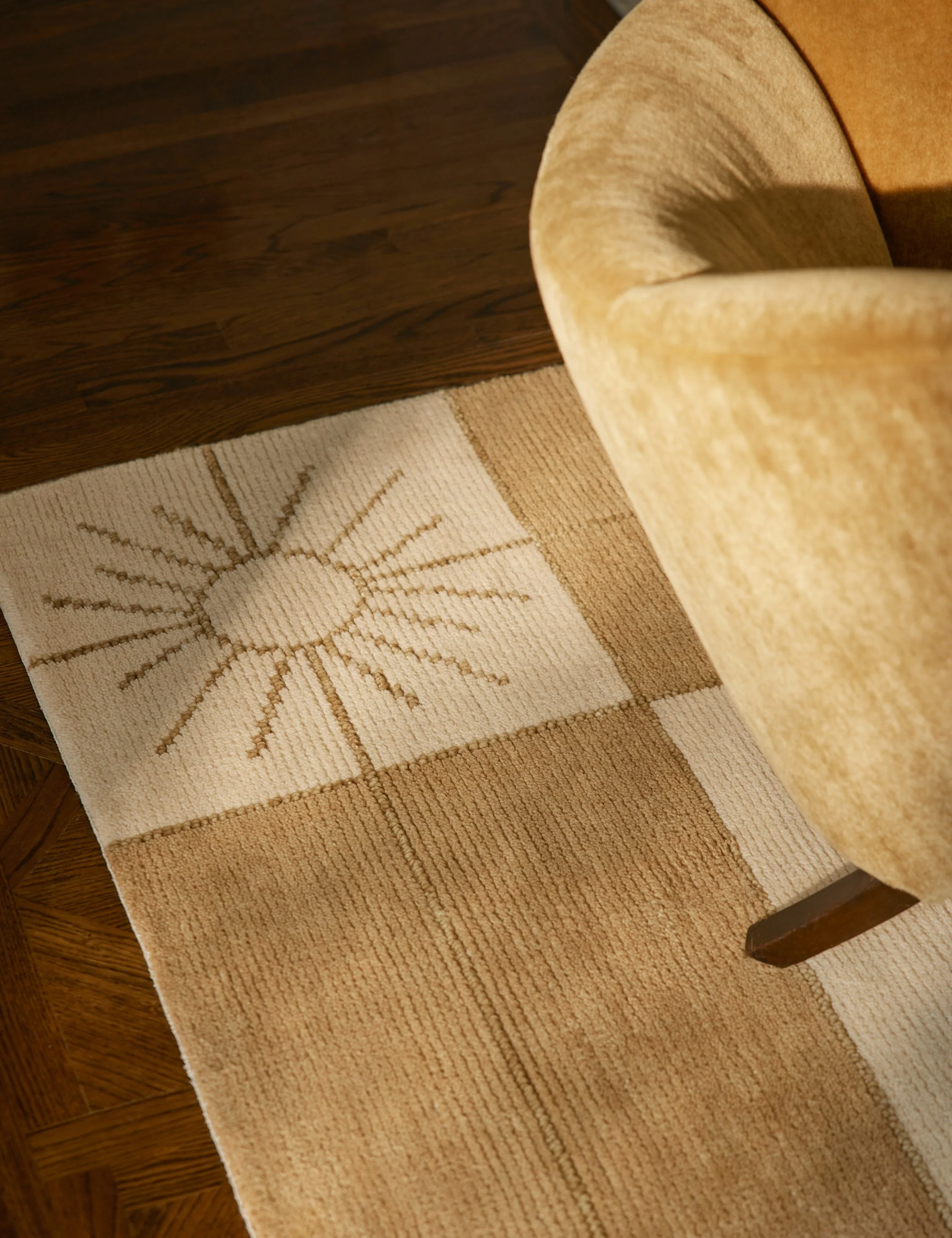 Stansby Hand-Knotted Wool Rug Swatch by Jake Arnold, Natural - Image 2