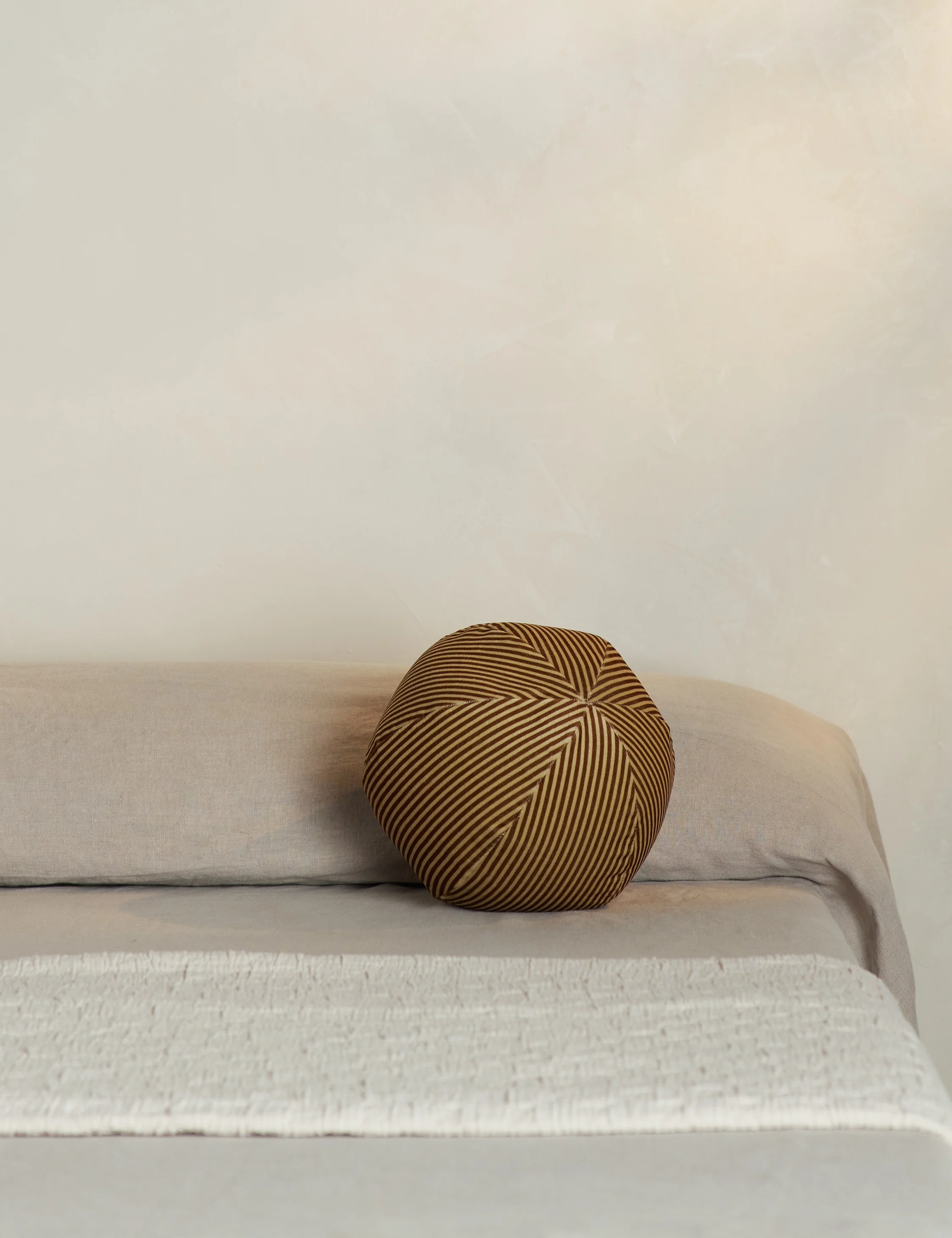 Striped Velvet Ball Pillow by Sarah Sherman Samuel - Image 14