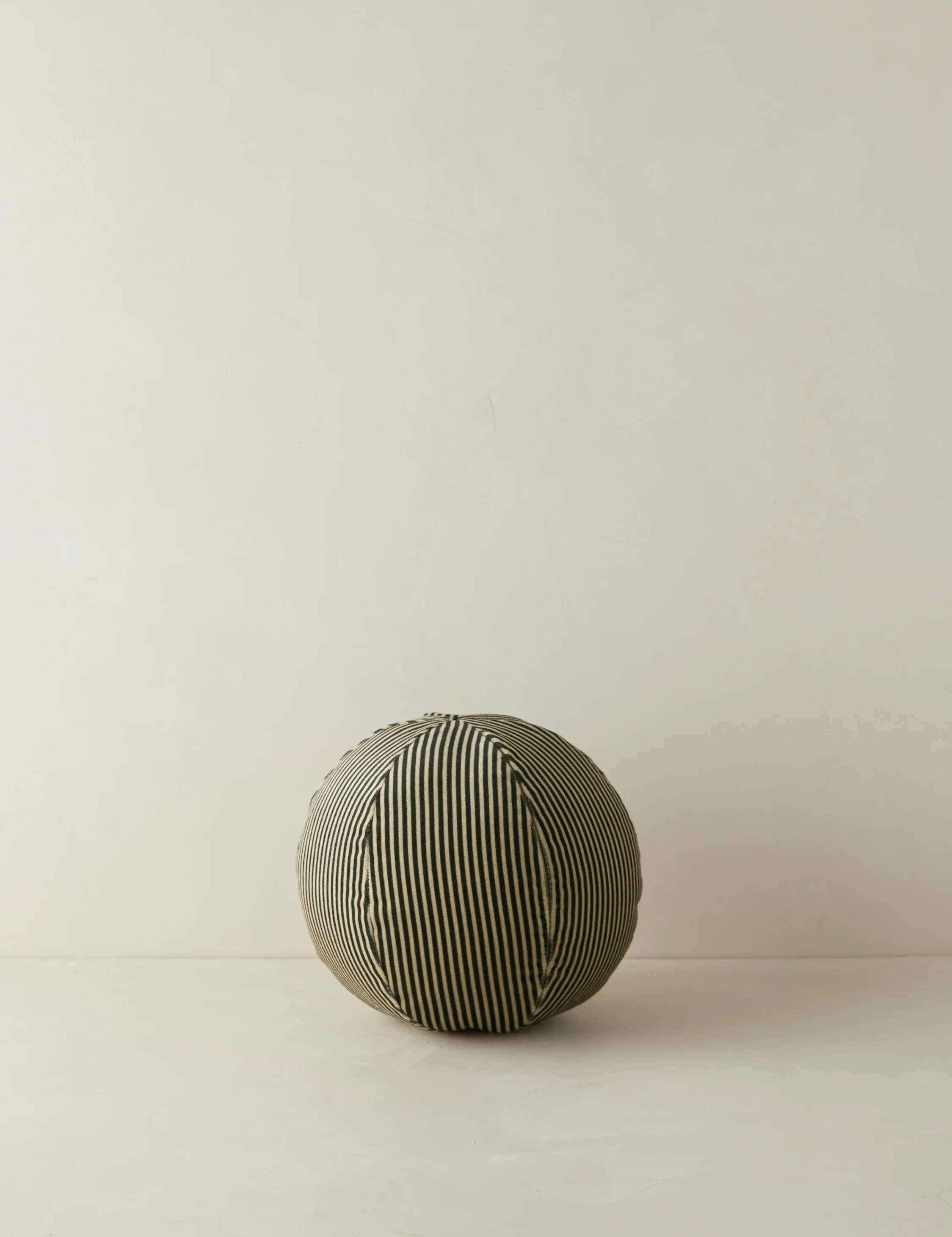 Striped Velvet Ball Pillow by Sarah Sherman Samuel - Image 3