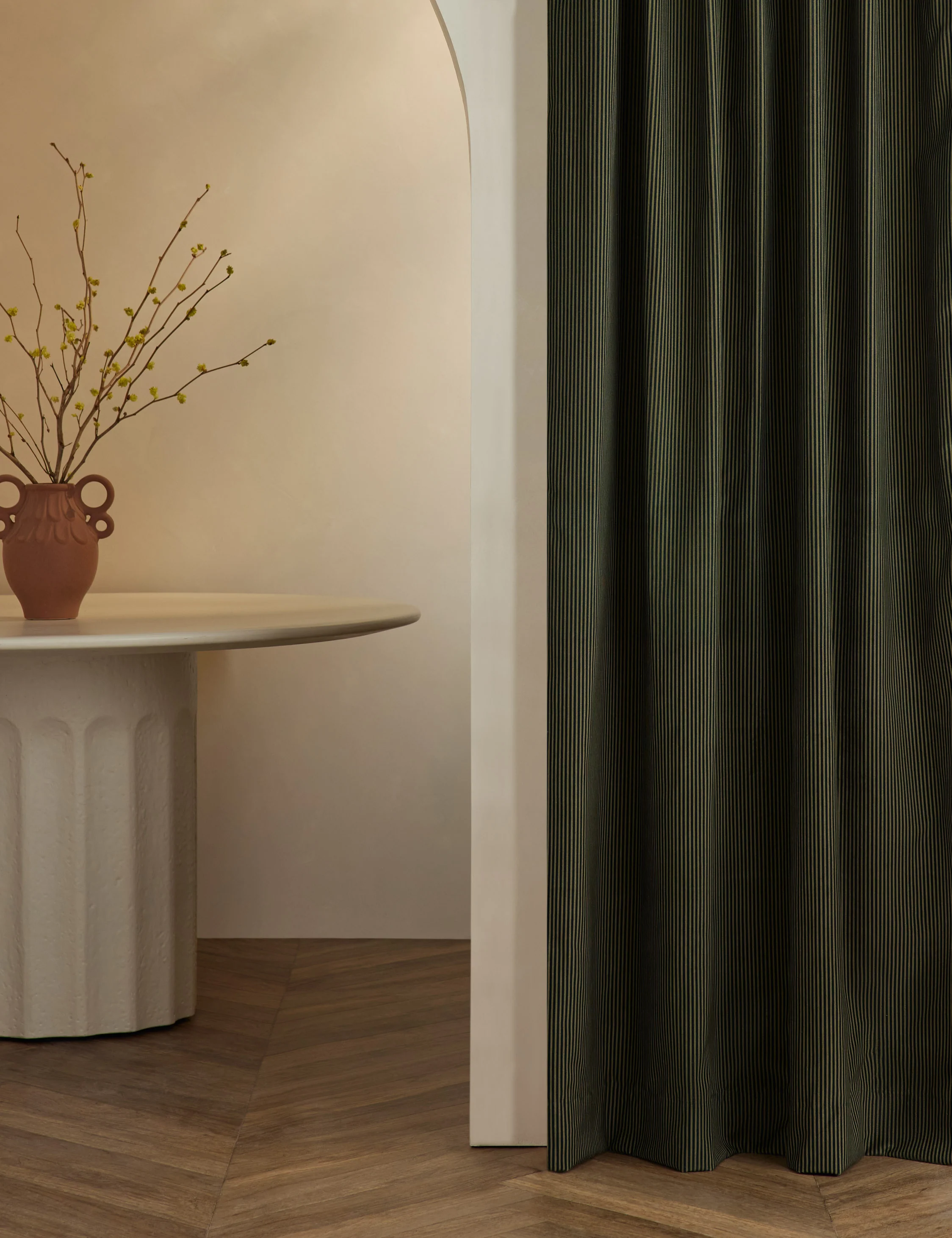 Striped Velvet Curtain Panel by Sarah Sherman Samuel - Image 14