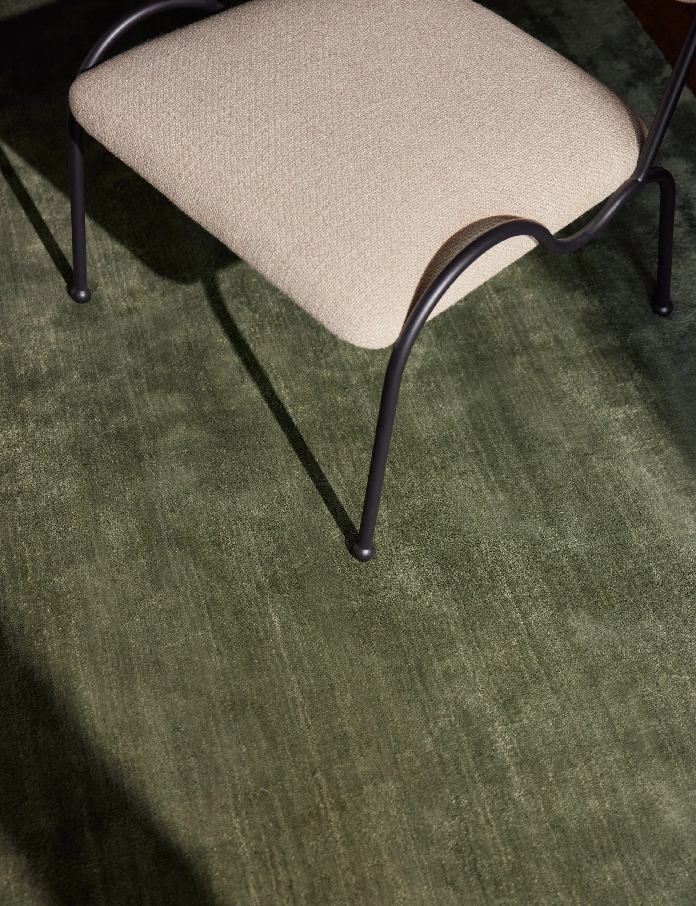 Sutton Hand-Loomed Rug Swatch by Aimee Song, Deep Sage - Image 4