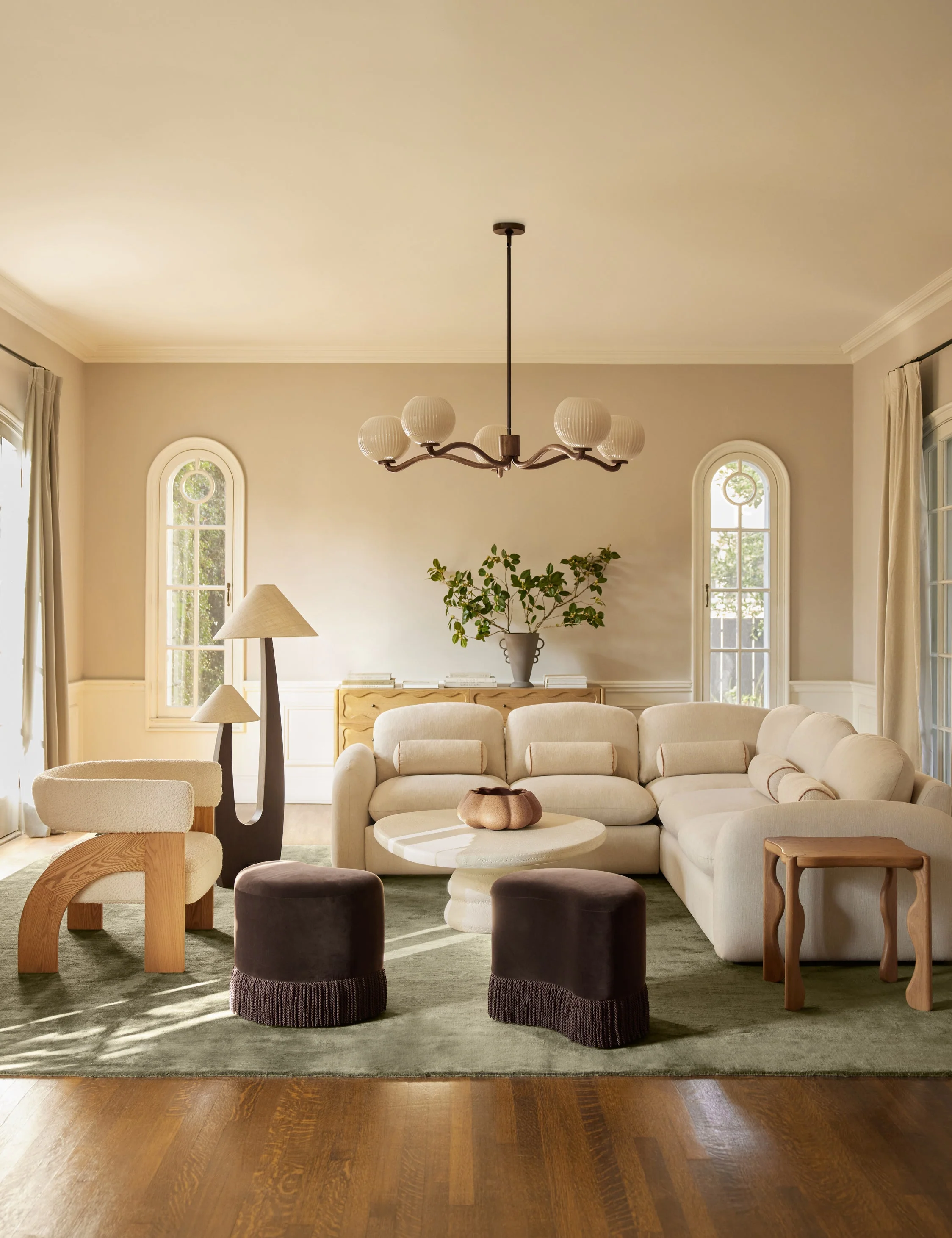 Sutton Hand-Loomed Rug Swatch by Aimee Song, Deep Sage - Image 5