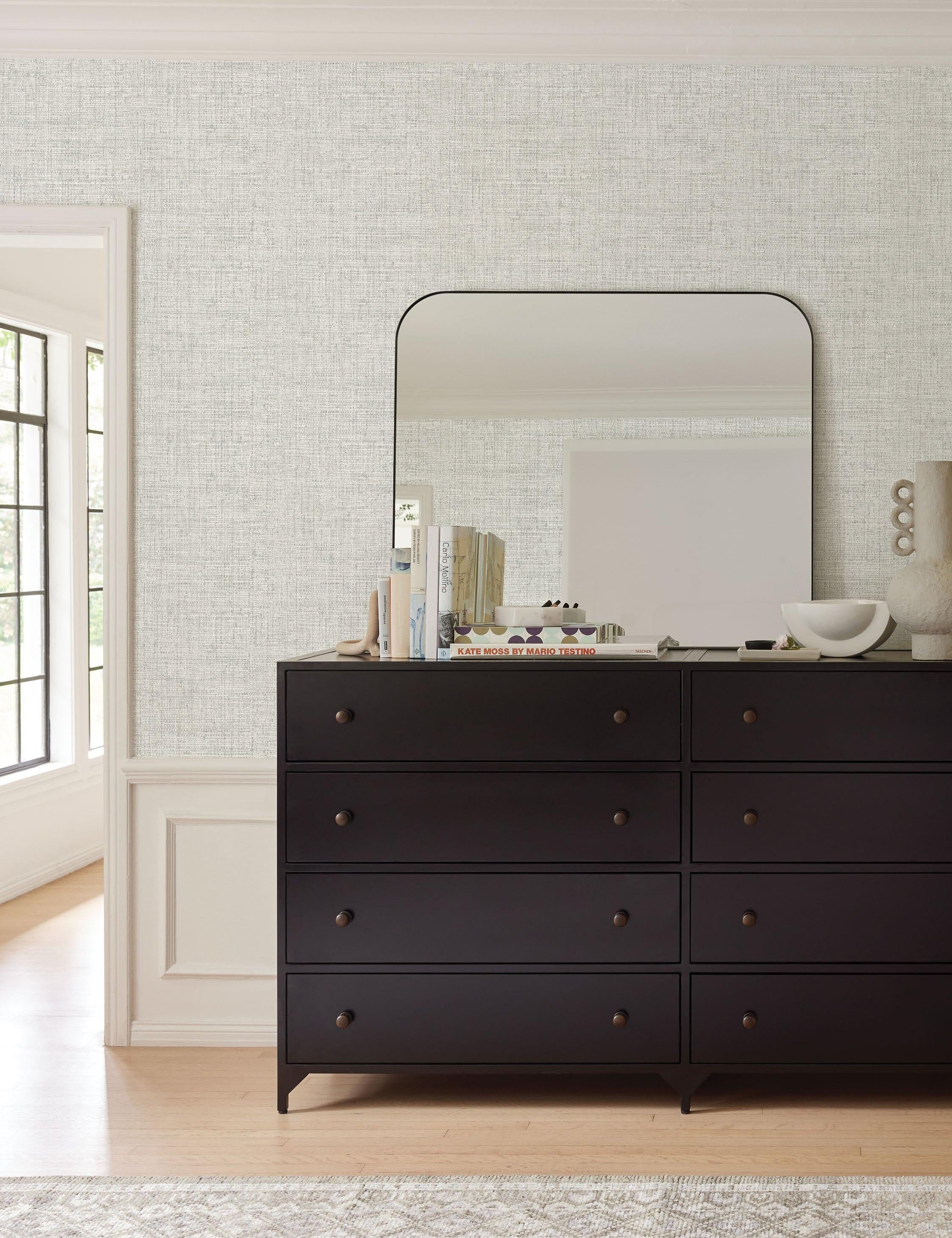 Tessier Faux Grasscloth Wallpaper - Image 7