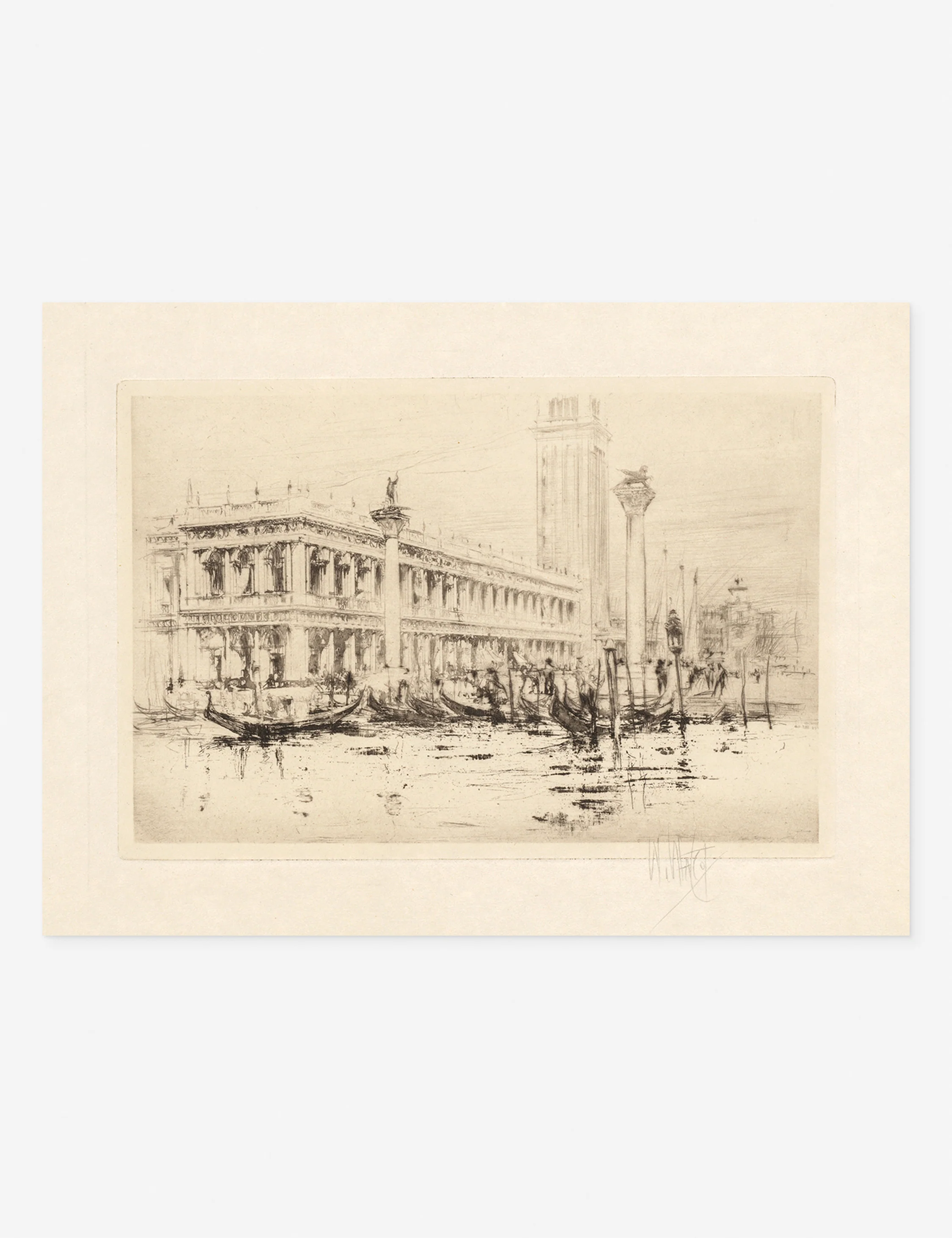 The Library of St. Mark’s Print by William Walcot