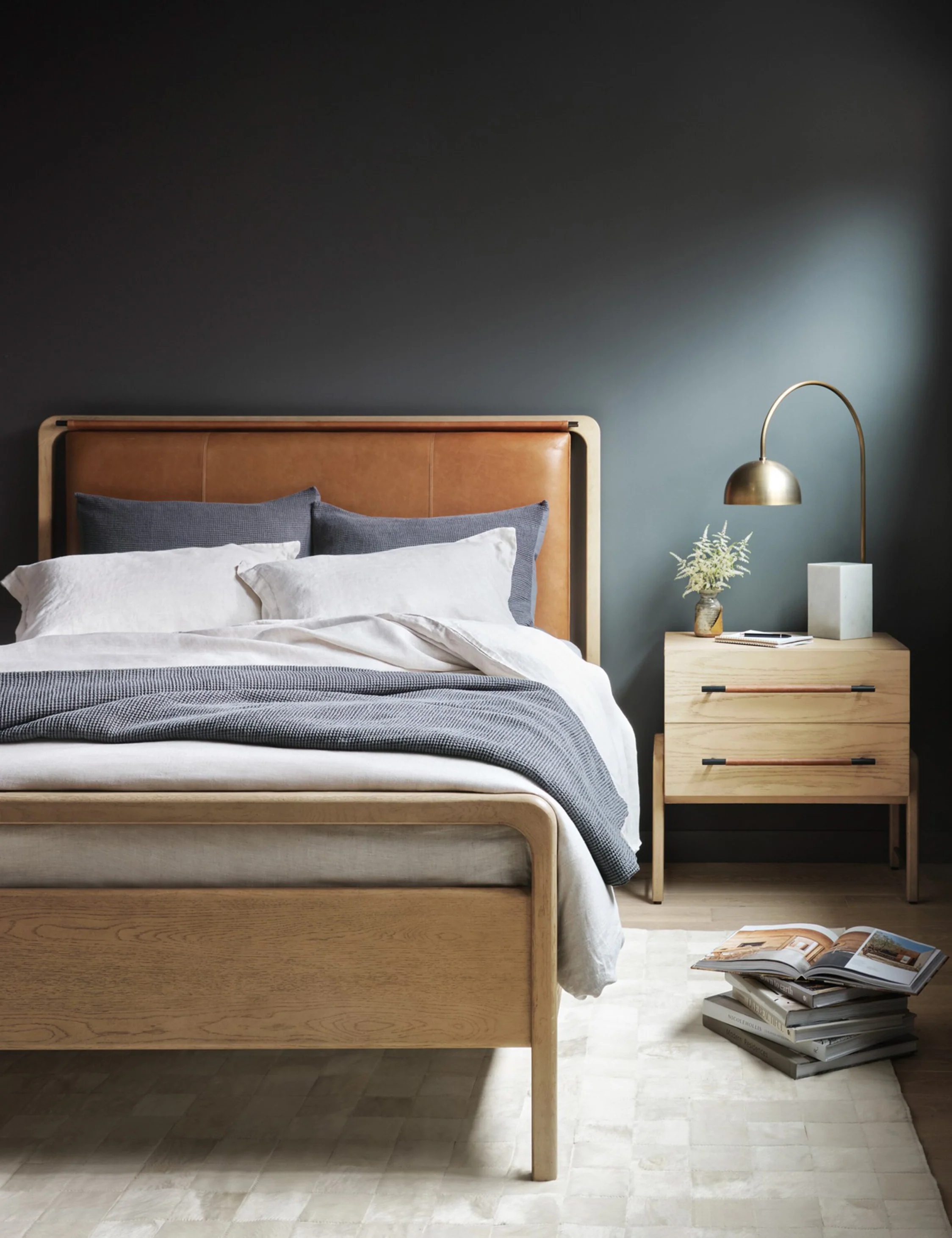 Tierney Leather Bed - Image 4