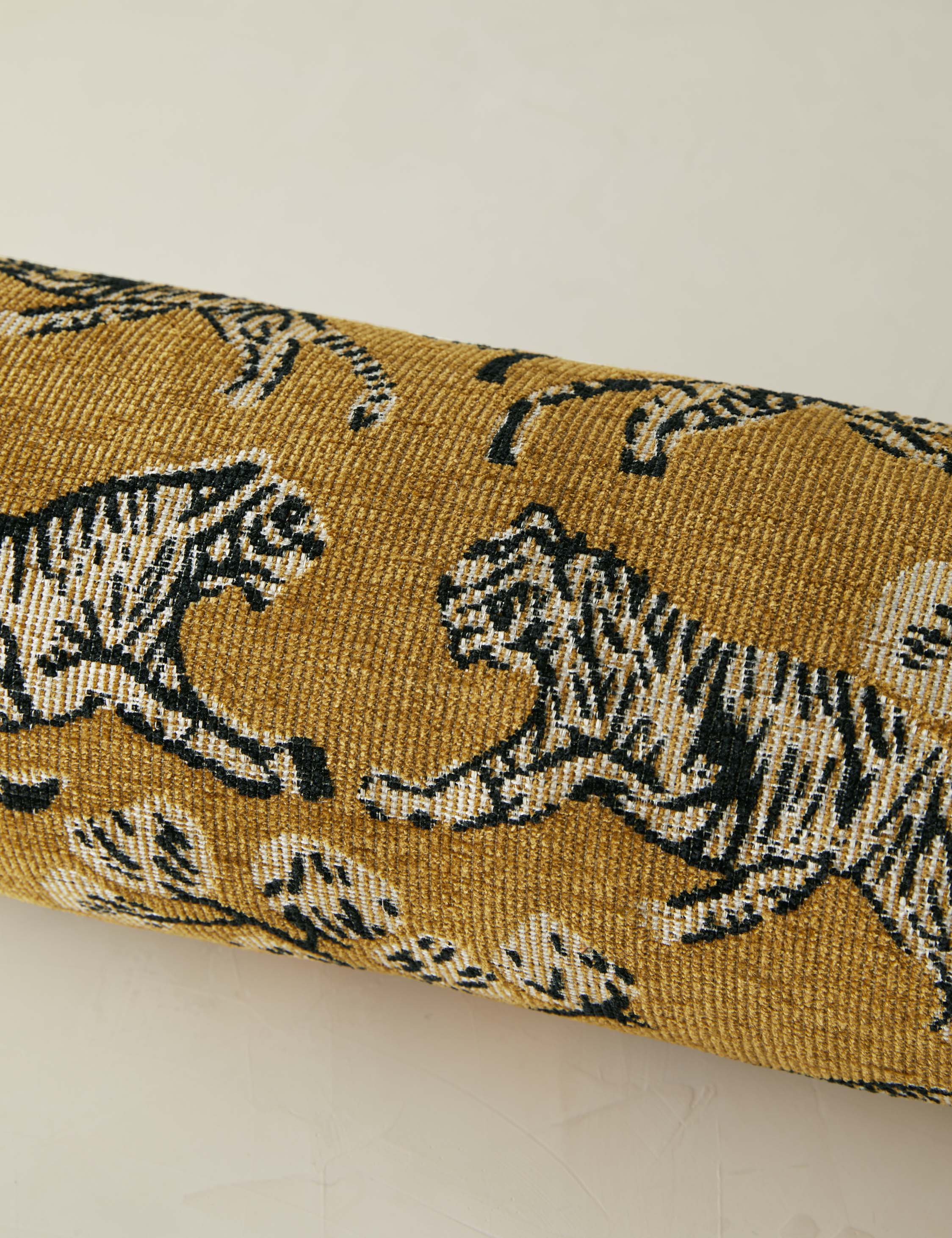 Tiger Jacquard Bolster Pillow by Sarah Sherman Samuel - Image 6