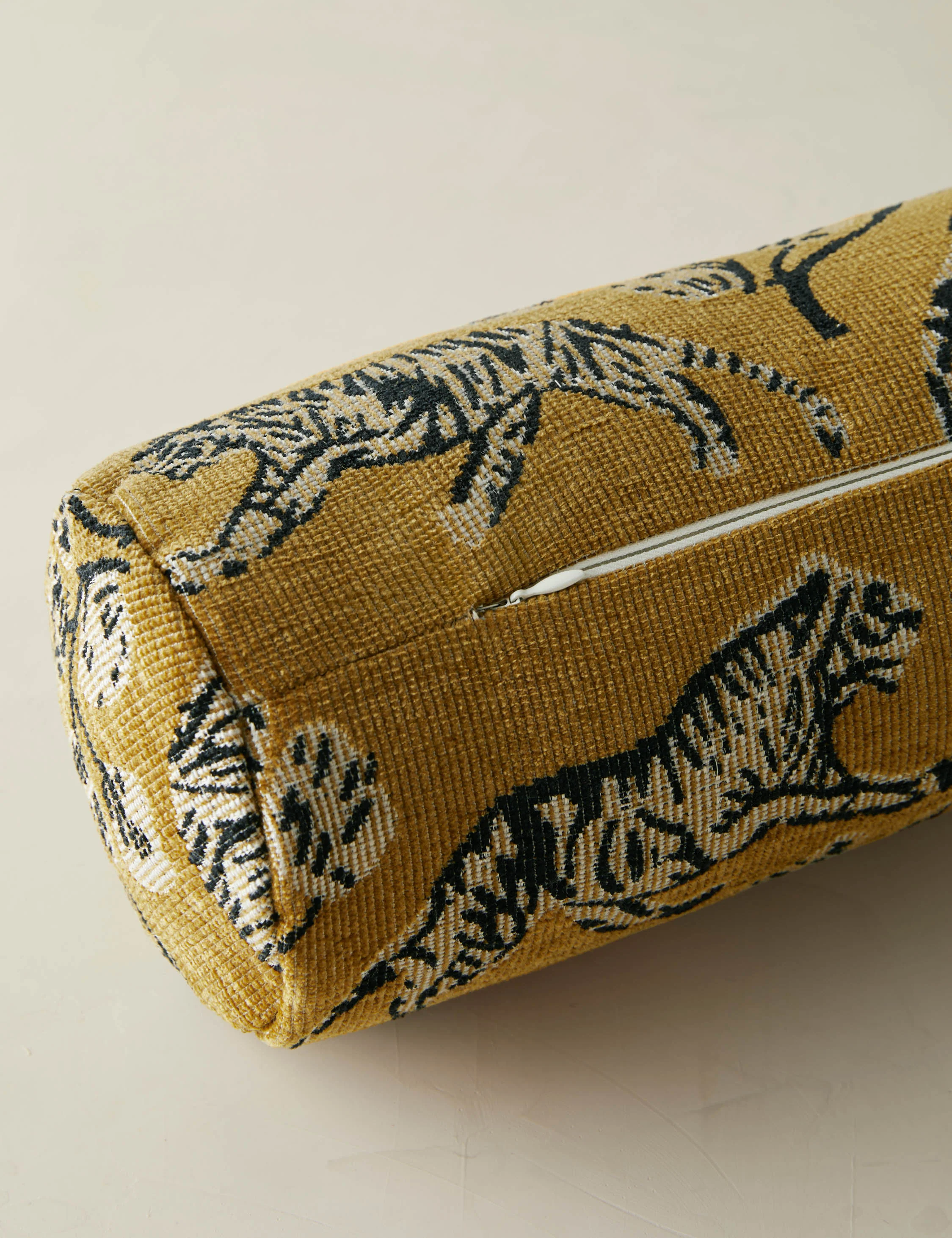 Tiger Jacquard Bolster Pillow by Sarah Sherman Samuel - Image 7