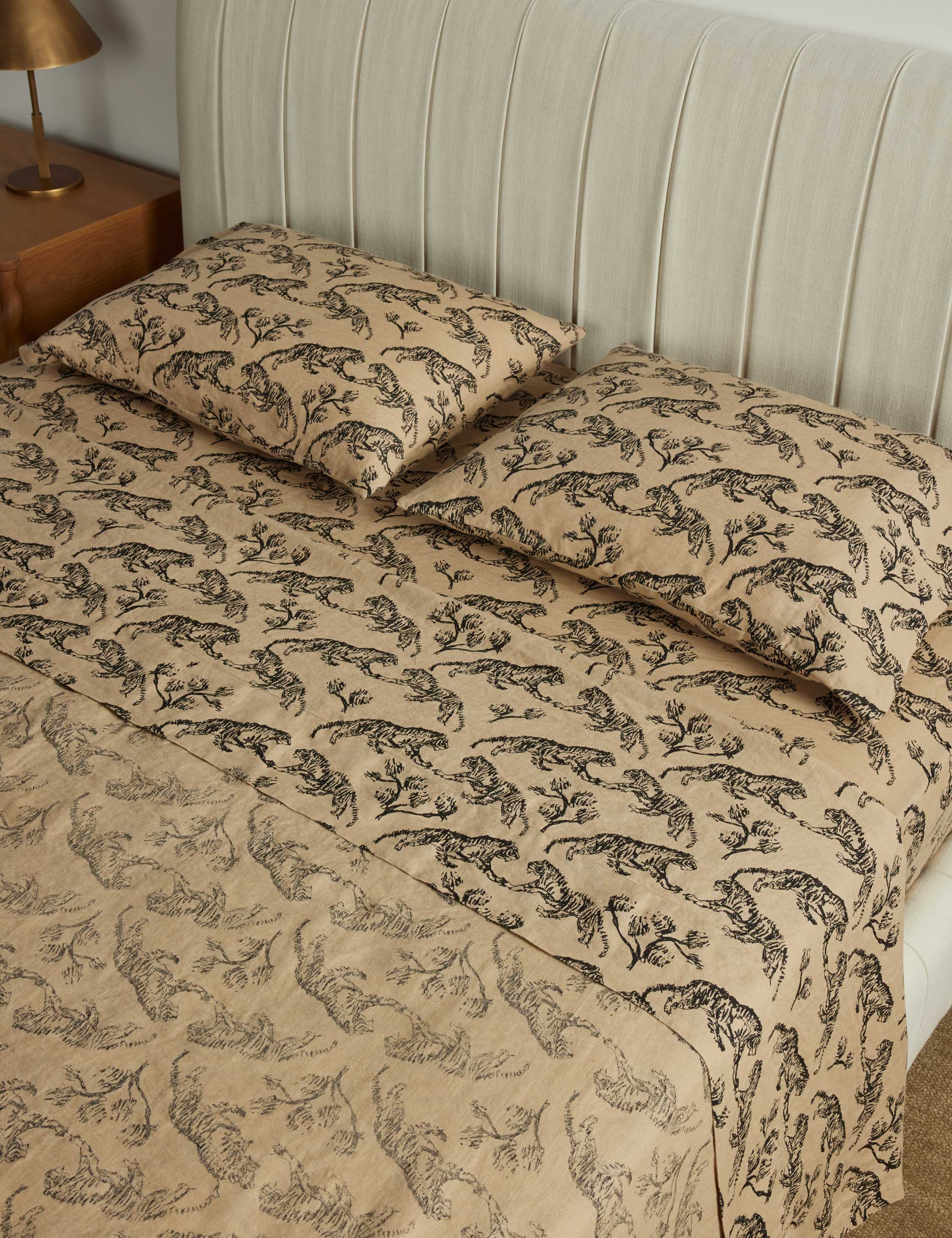 Tiger Hemp Sheet Set by Sarah Sherman Samuel - Image 3