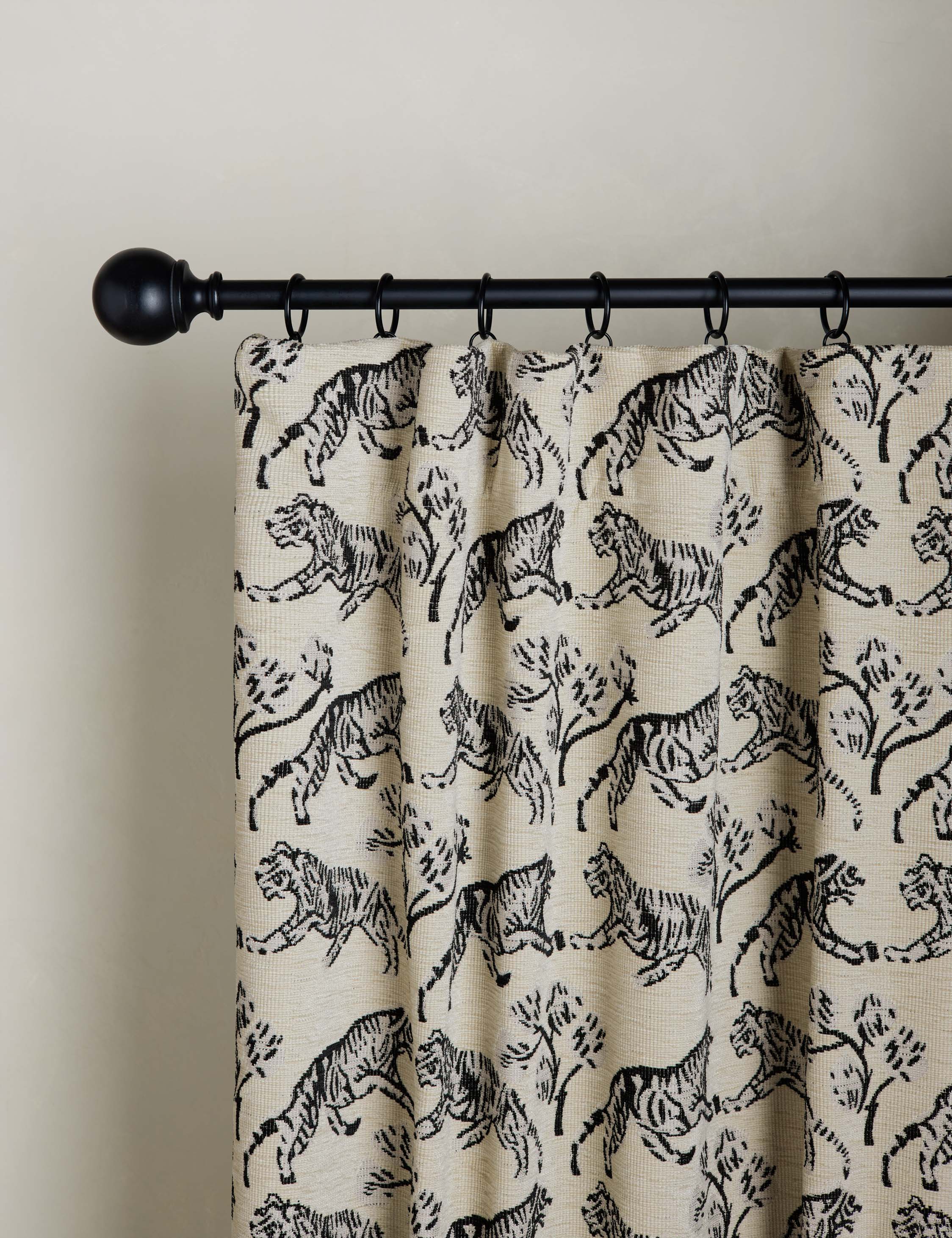 Tiger Jacquard Curtain Panel by Sarah Sherman Samuel - Image 5
