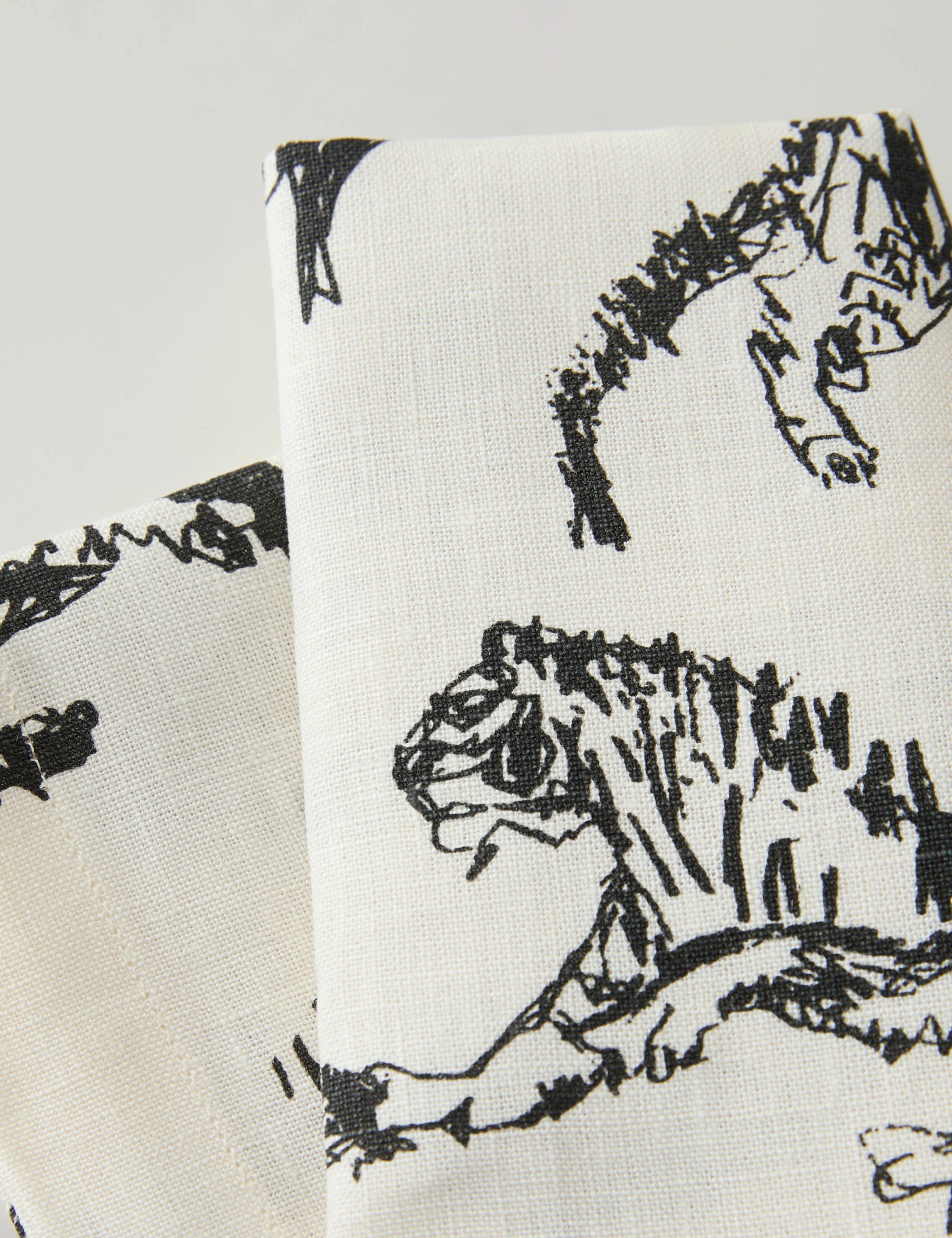 Tiger Linen Napkins (Set of 4) by Sarah Sherman Samuel - Image 4
