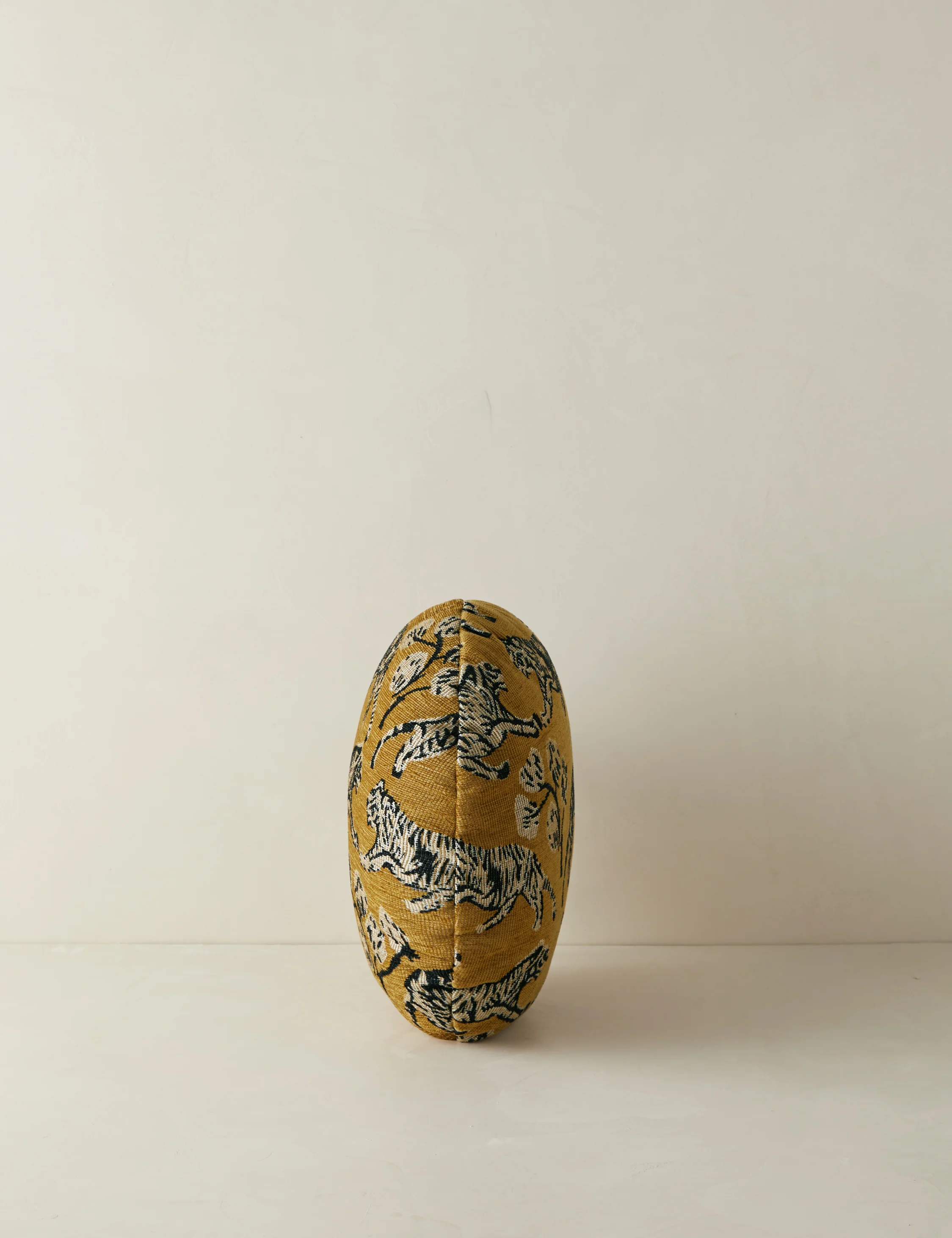 Tiger Jacquard Round Pillow by Sarah Sherman Samuel - Image 9