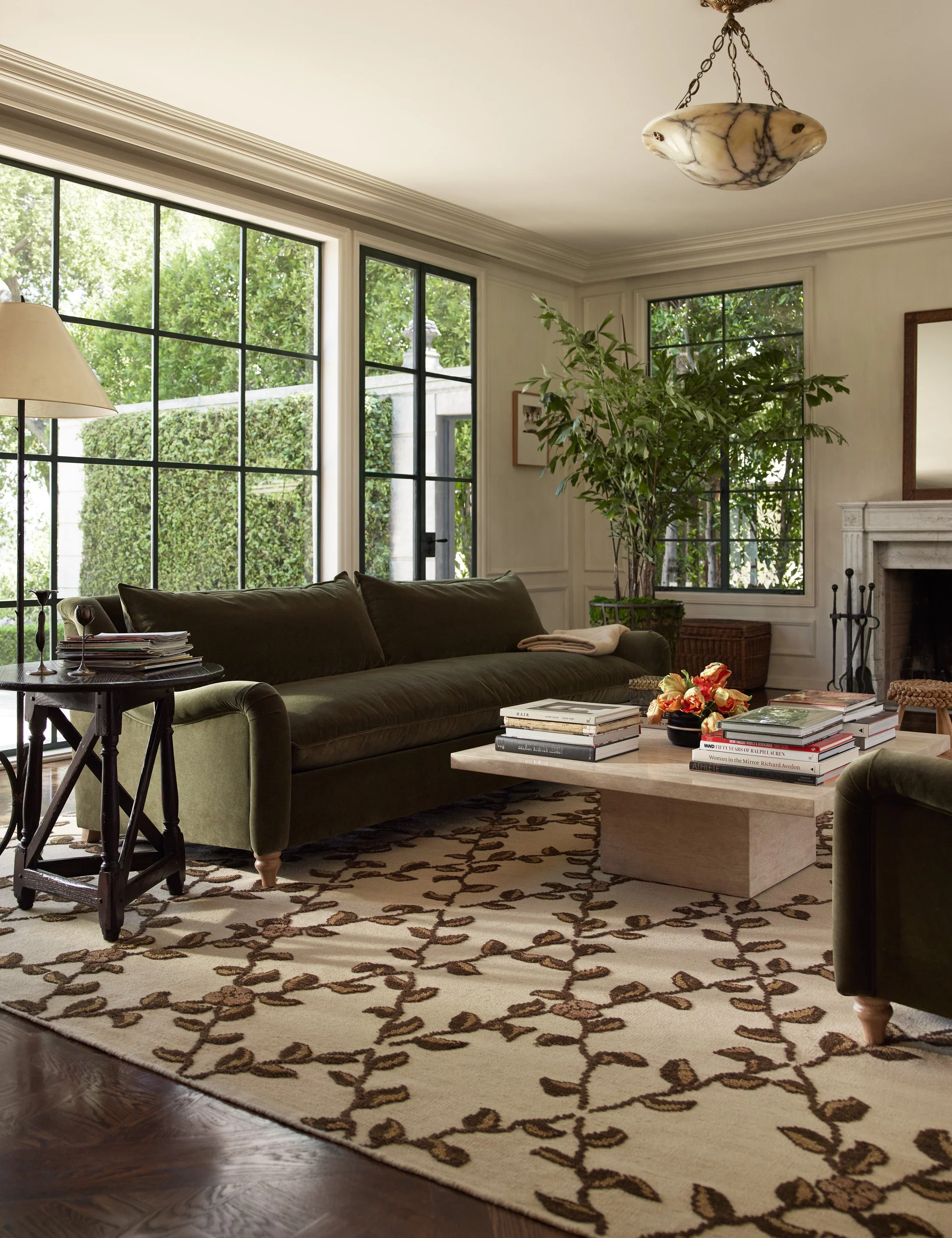 Tillar Hand-Knotted Wool Rug Swatch by Jake Arnold, Rose - Image 6