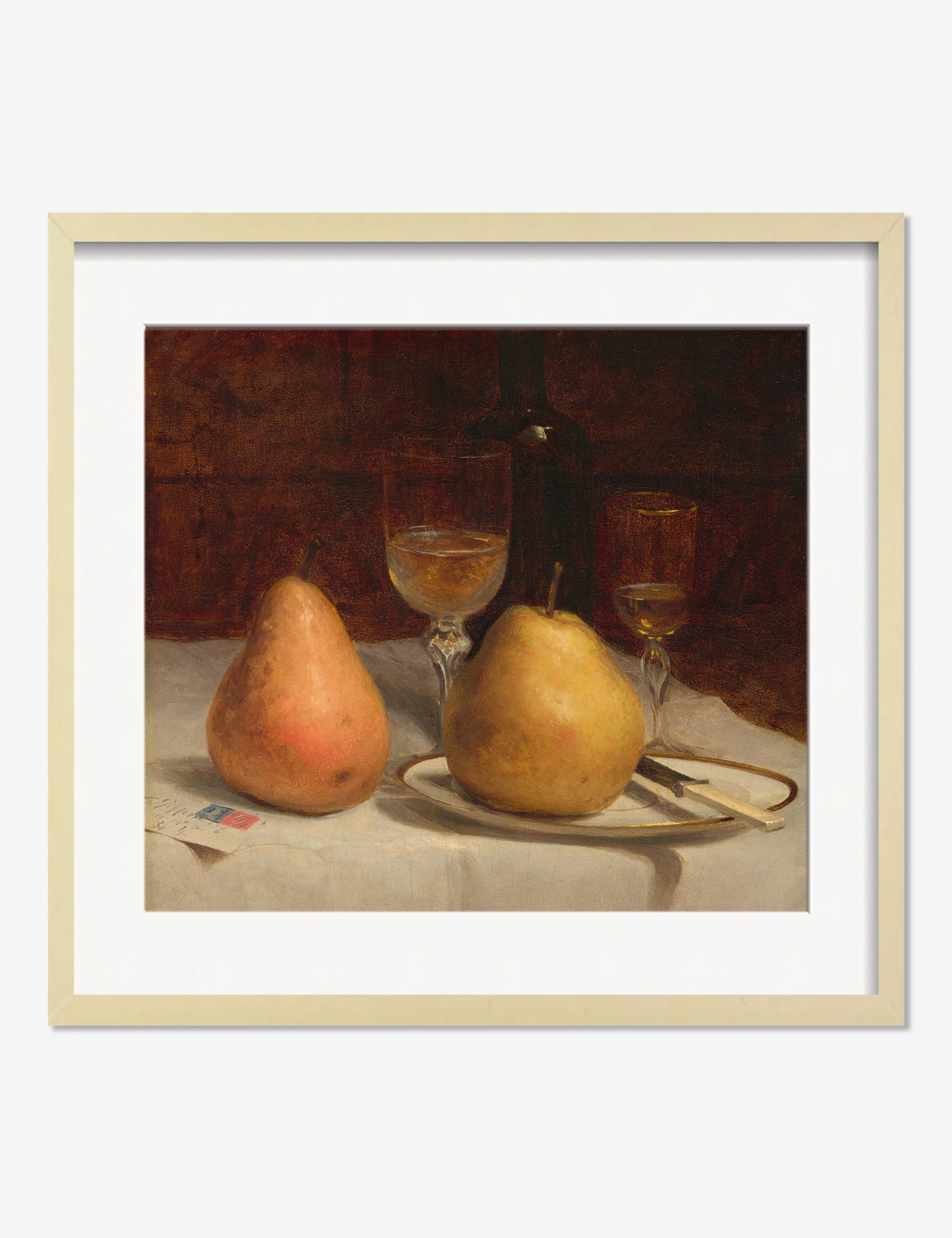 Two Pears on a Tabletop Print by Sanford Robinson Gifford - Image 9