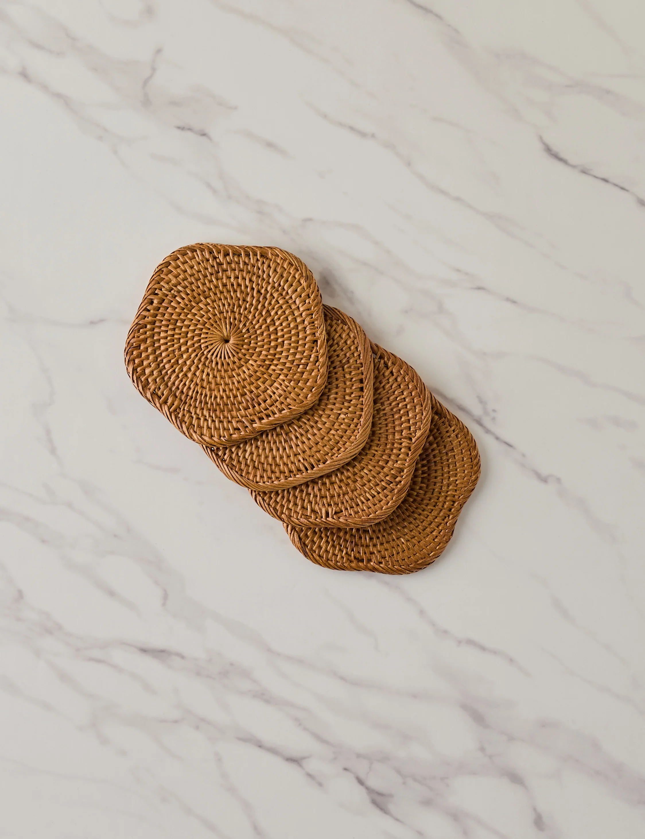 Tyna Rattan Coasters (Set of 4) - Image 3