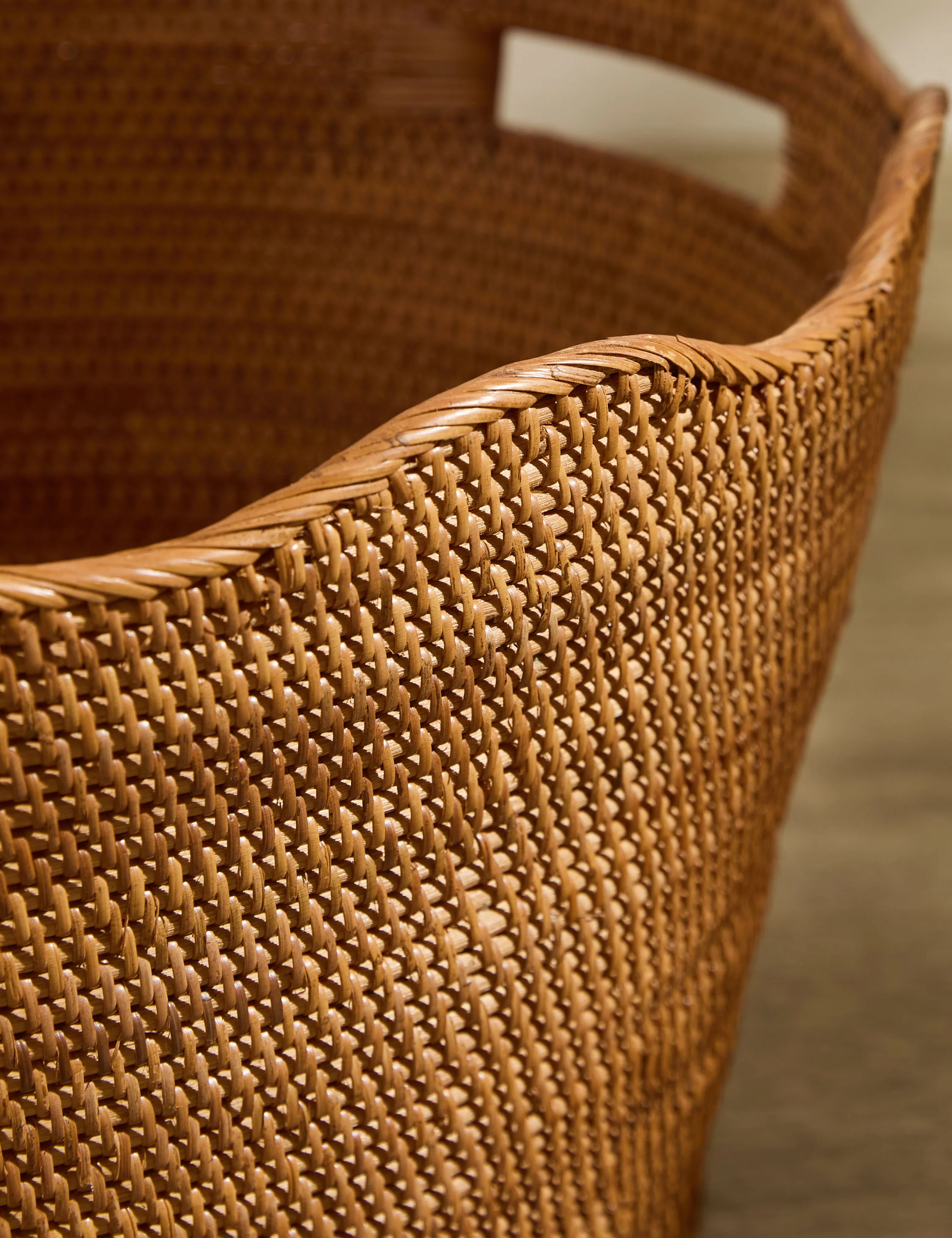 Tyna Rattan Laundry Basket - Image 6