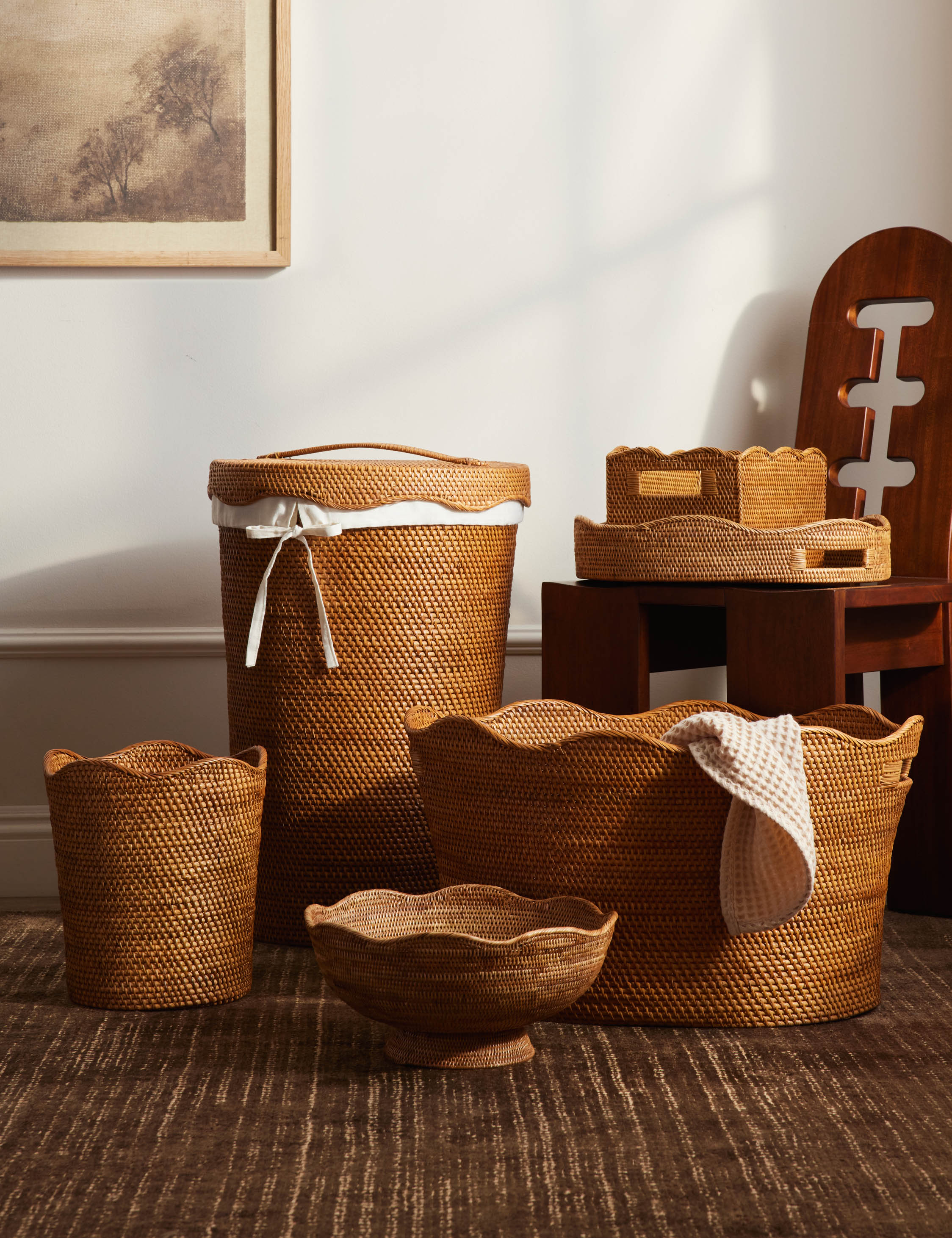 Tyna Rattan Utensil Caddy