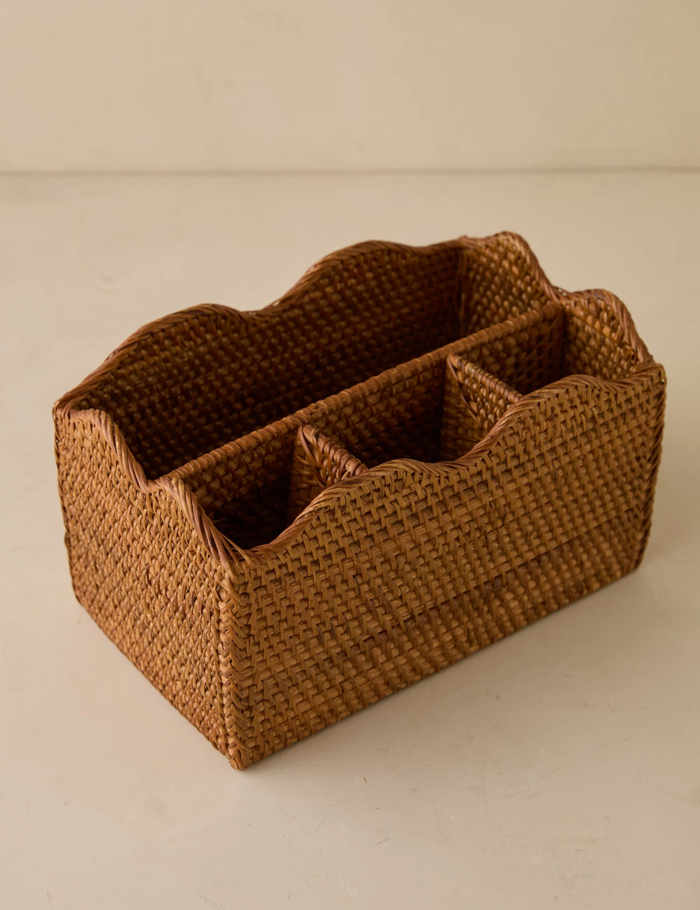 Tyna Rattan Utensil Caddy - Image 5
