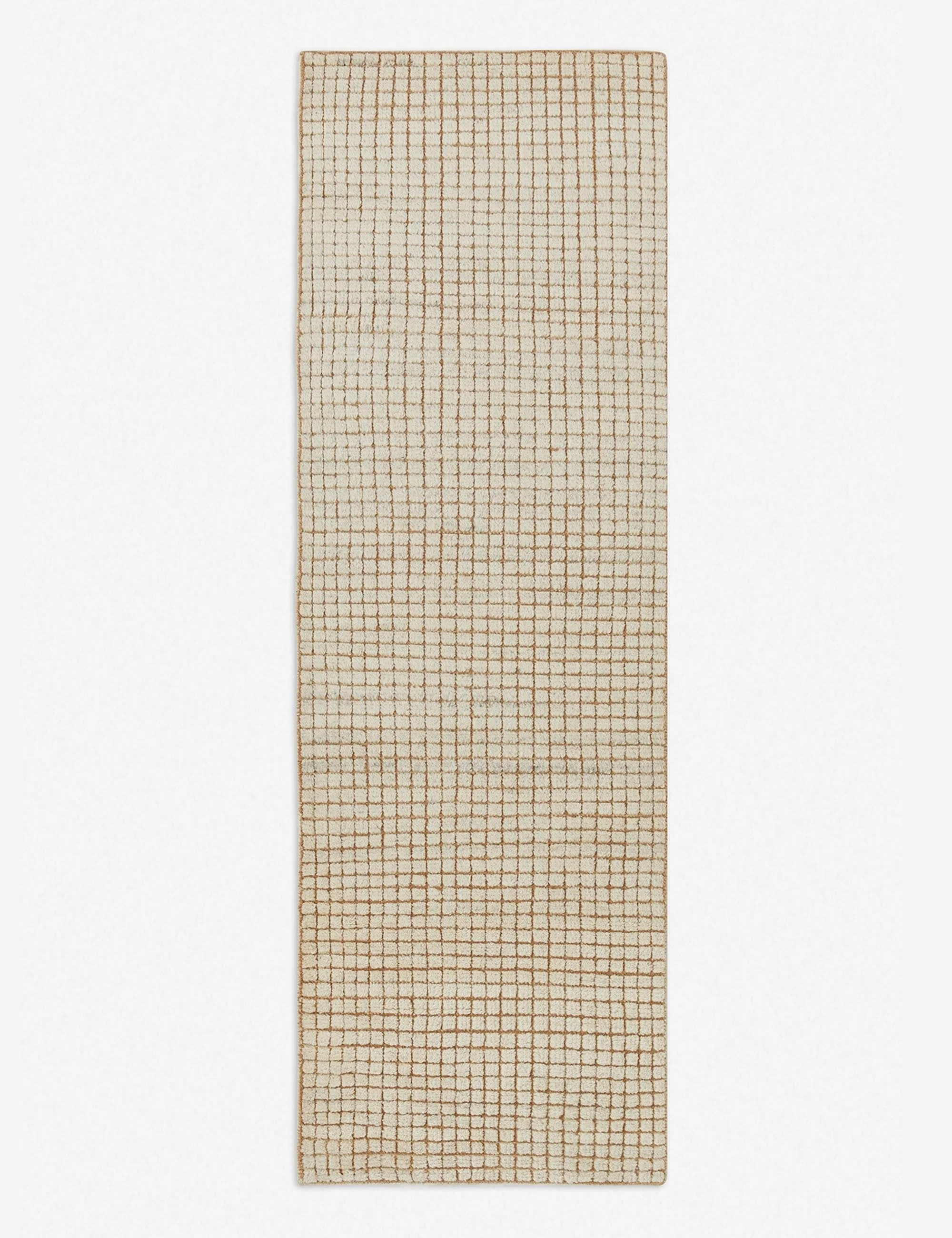 Uma Hand-Knotted Wool Rug Swatch, Taupe and Natural - Image 7