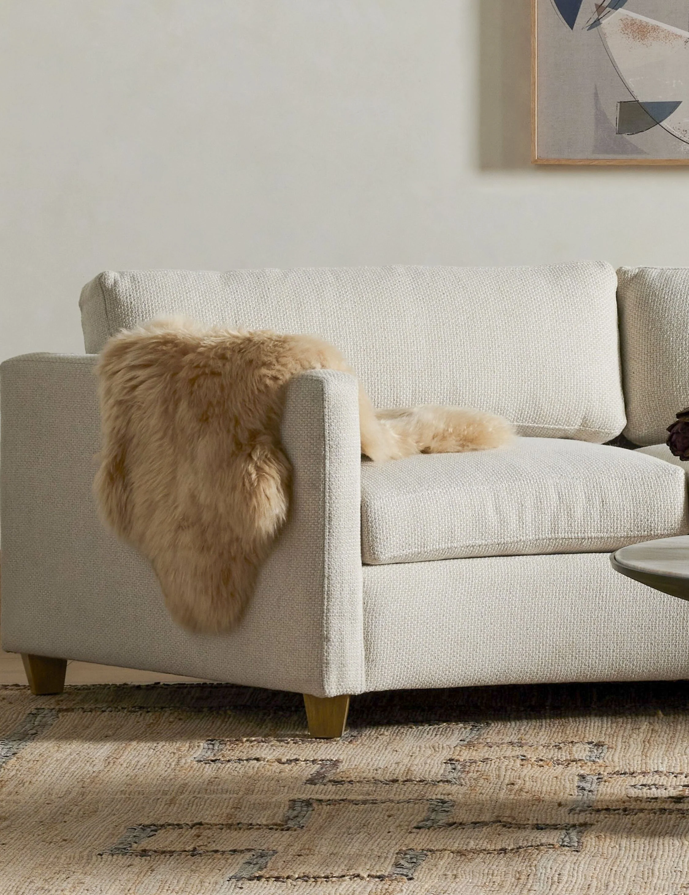 Vale Ombre Sheepskin Throw