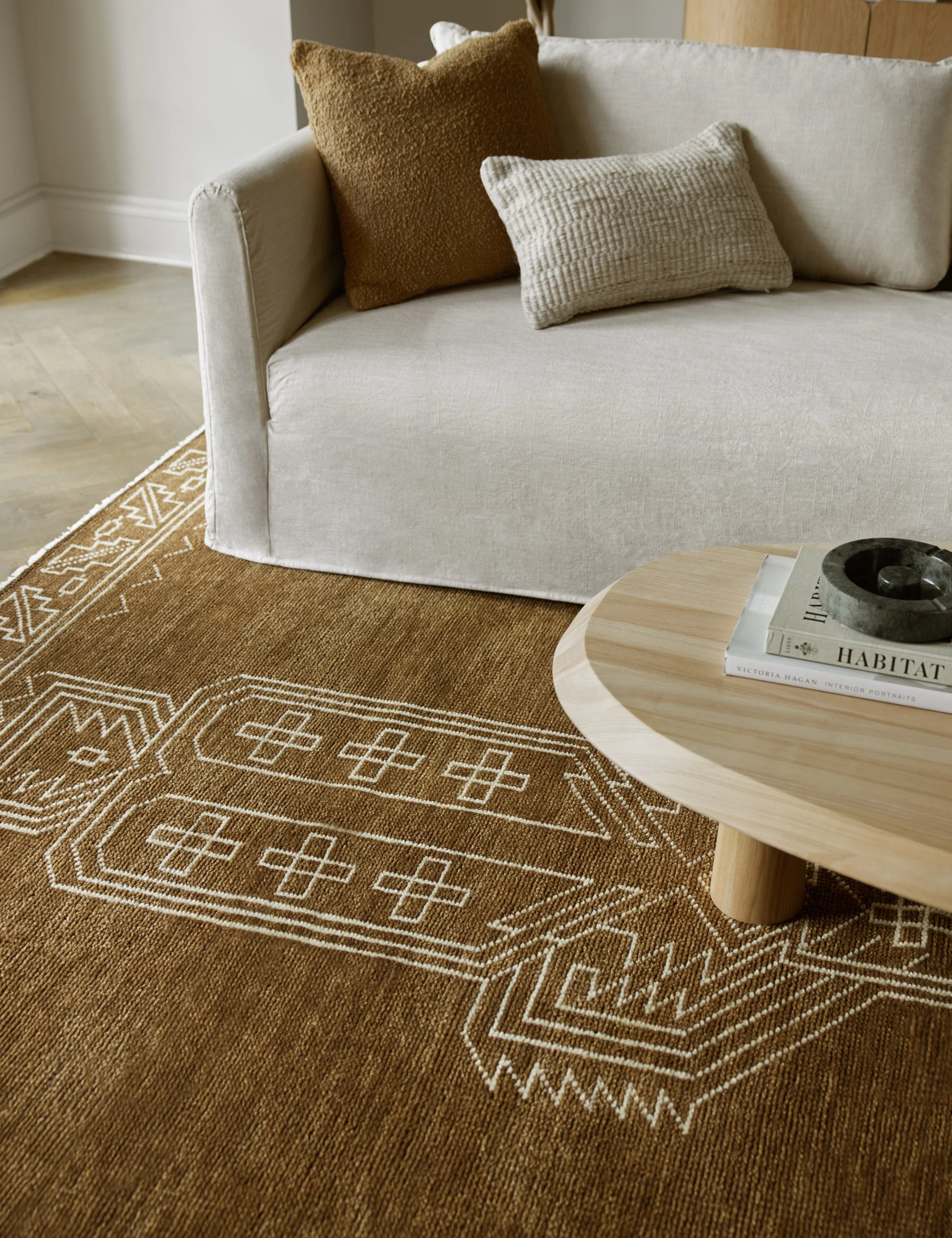 Velasquez Hand-Knotted Wool Rug Swatch, Moss - Image 4