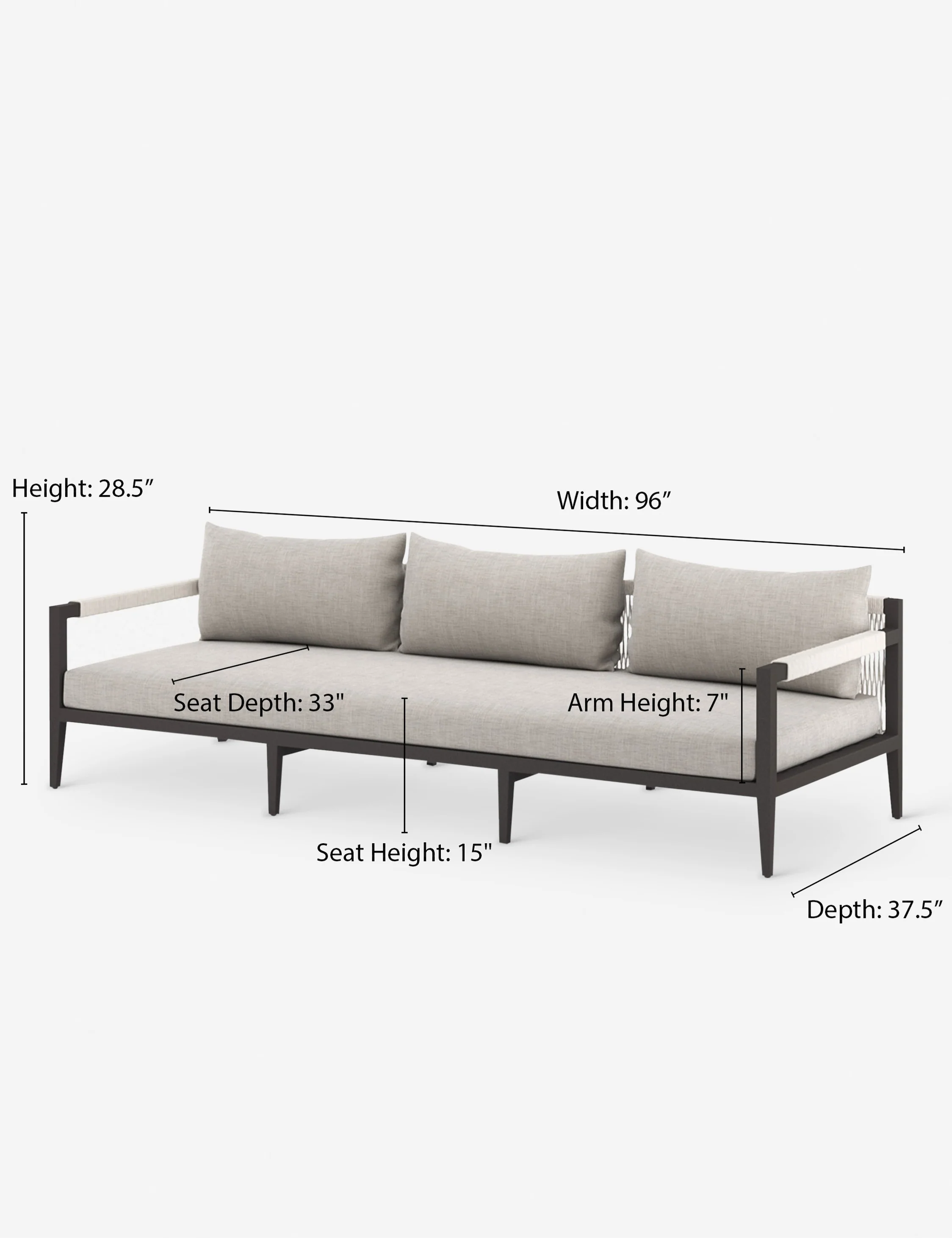 Verona Outdoor Sofa - Image 5