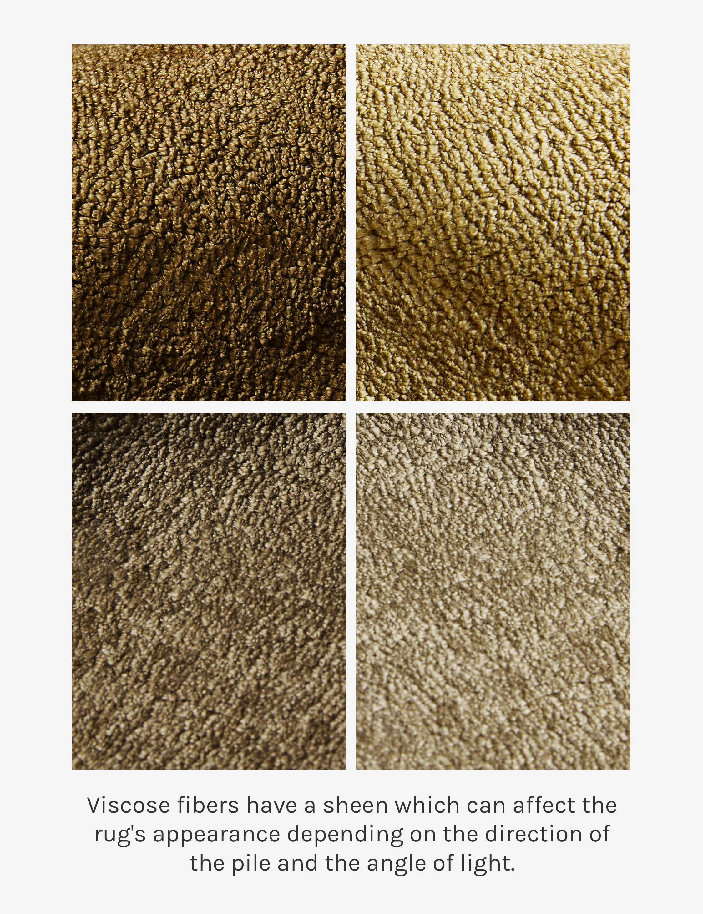 Village Hand-Loomed Viscose Rug Swatch by Sarah Sherman Samuel, Camel - Image 5