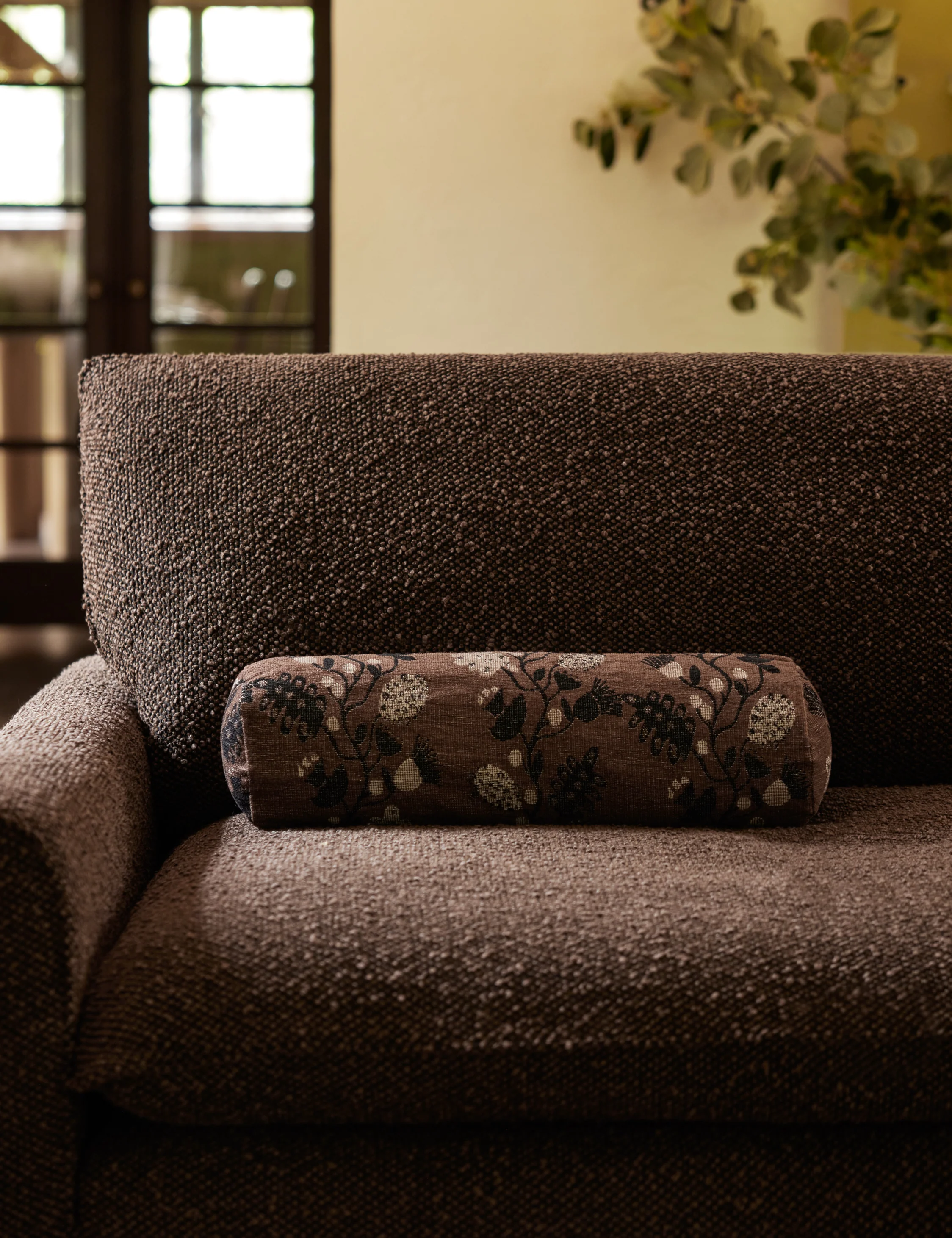Vini Botanical Jacquard Bolster Pillow by Sarah Sherman Samuel - Image 3