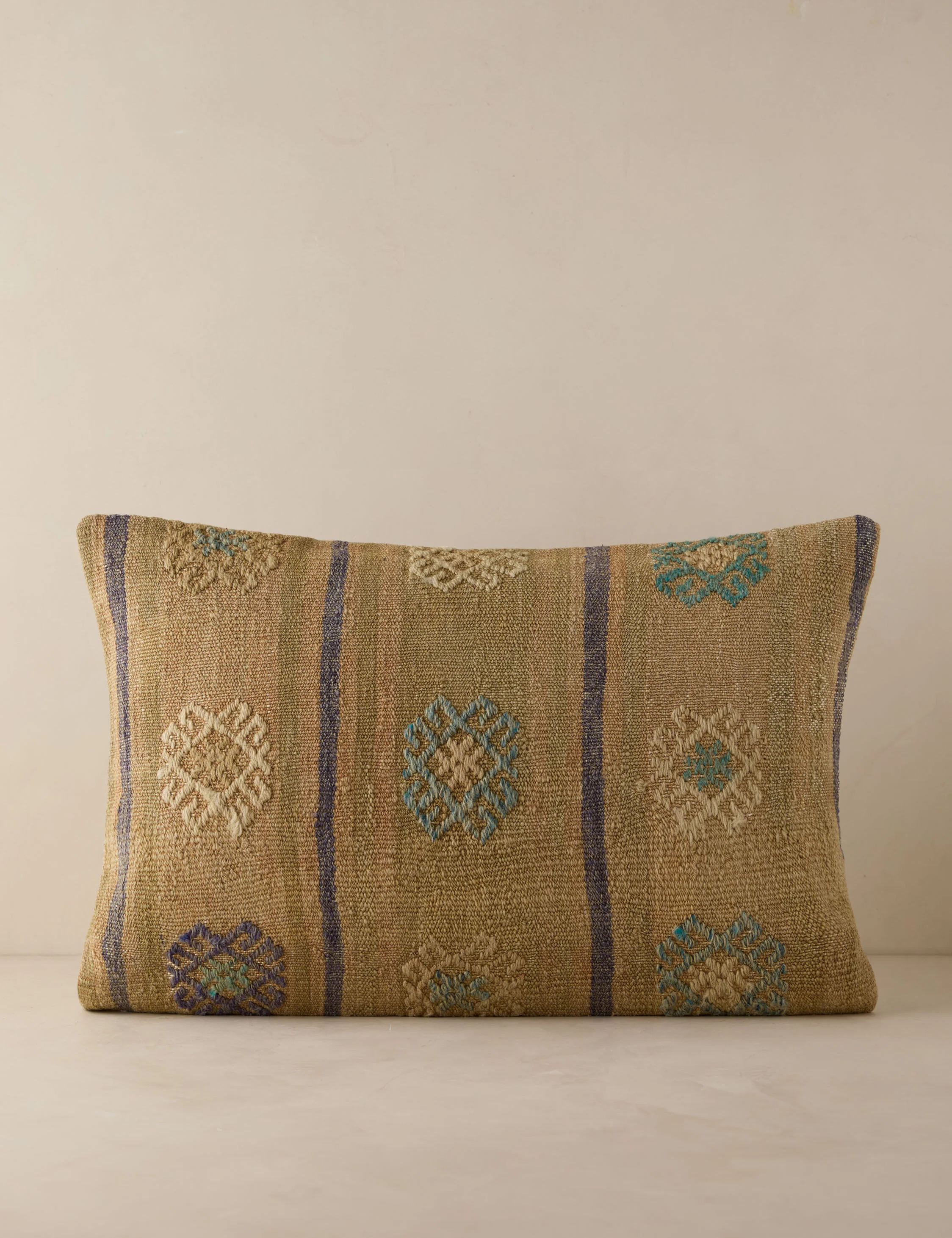 Vintage Lumbar Pillow No. 248, 16" x 24"